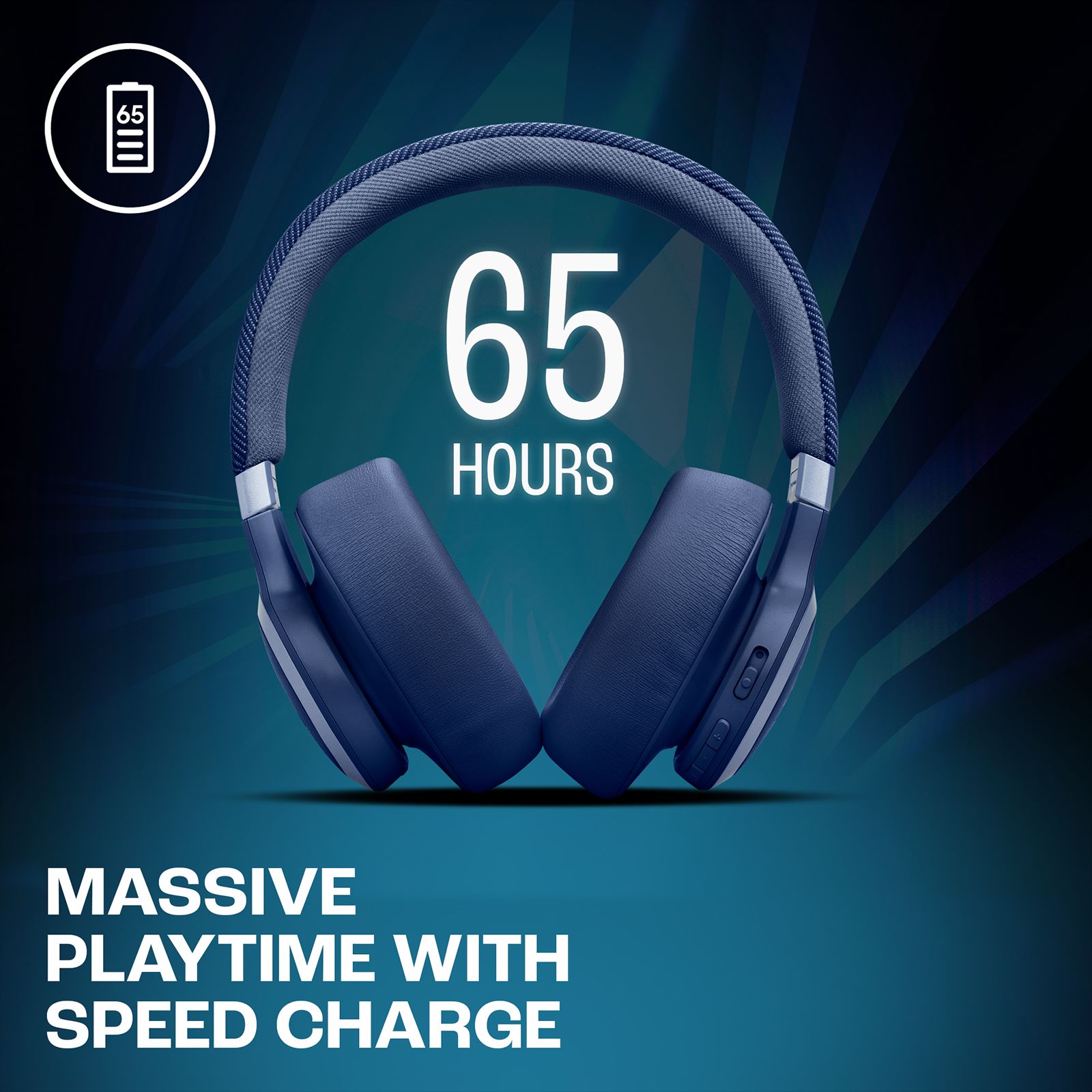 JBL LIVE 770NC Bluetooth Headphone with Mic (Upto 65 Hours Playback, Over Ear, Blue)_16