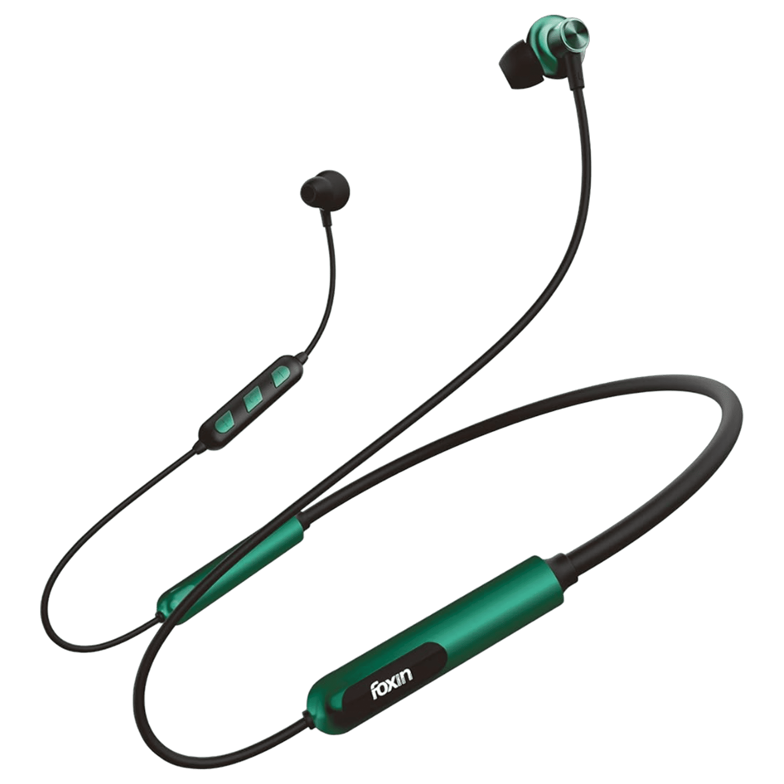 Foxin FoxBeat 210 Neckband with Environmental Noise Cancellation (IPX4 Waterproof, ASAP Charge Technology, Jade Green) Foxin FoxBeat 210 Neckband with Environmental Noise Cancellation (IPX4 Waterproof, ASAP Charge Technology, Jade Green)_1