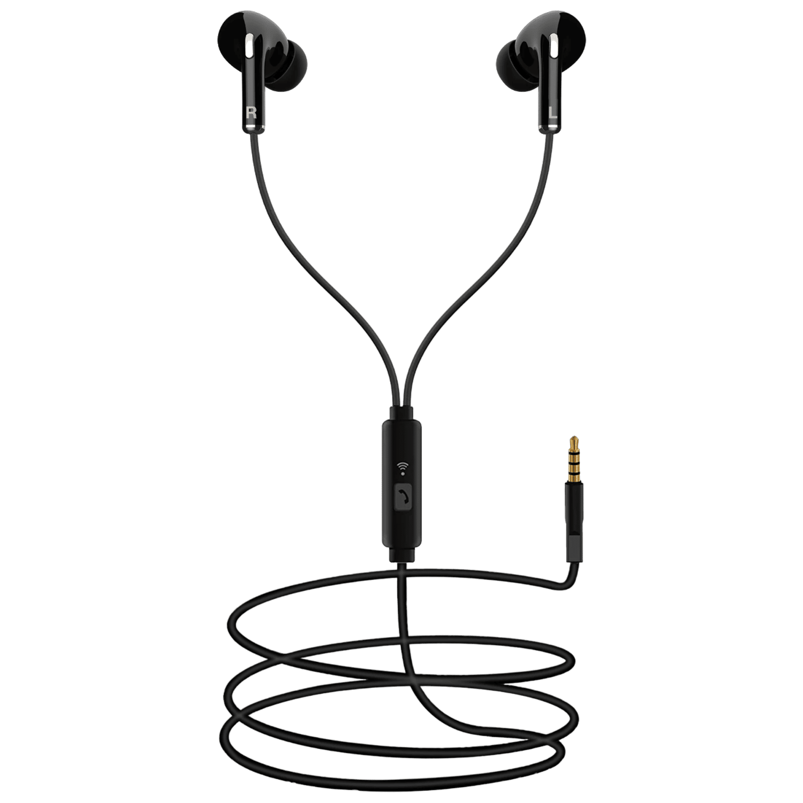 Foxin BASS PRO B6 Wired Earphone with Mic (In Ear, Black)_1