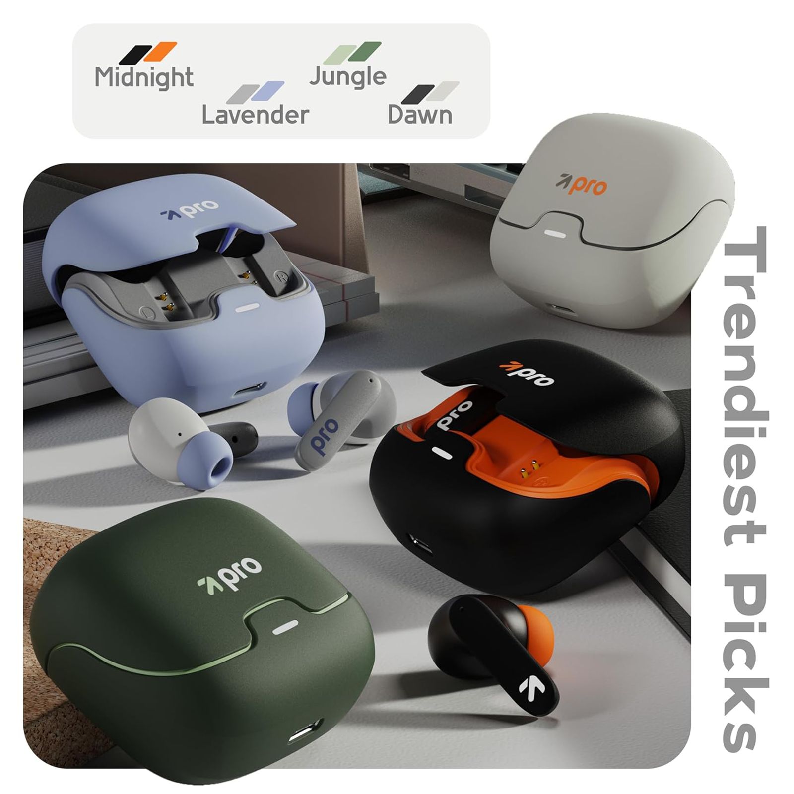 GOBOULT Z40 Pro TWS Earbuds with Environmental Noise Cancellation (IPX5 Water Resistant, Fast Charging, Midnight)_8