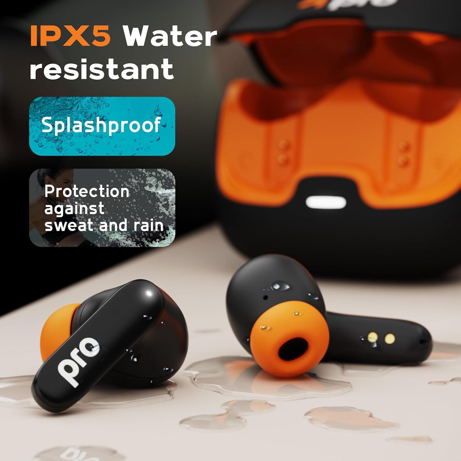 GOBOULT Z40 Pro TWS Earbuds with Environmental Noise Cancellation (IPX5 Water Resistant, Fast Charging, Midnight)_9