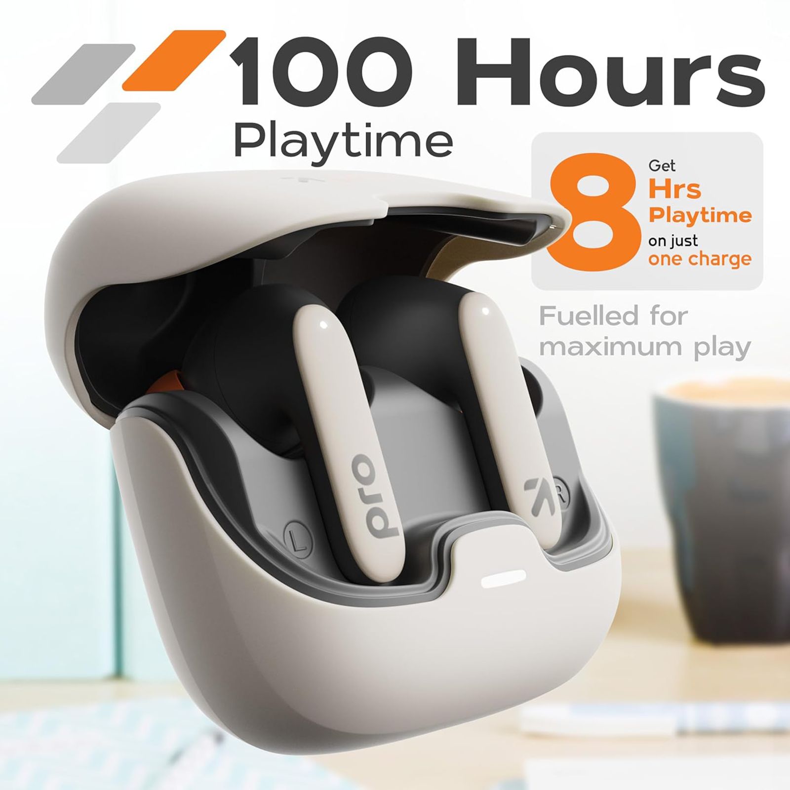 GOBOULT Z40 Pro TWS Earbuds with Environmental Noise Cancellation (IPX5 Water Resistant, Fast Charging, Pro Dawn) GOBOULT Z40 Pro TWS Earbuds with Environmental Noise Cancellation (IPX5 Water Resistant, Fast Charging, Pro Dawn)_3