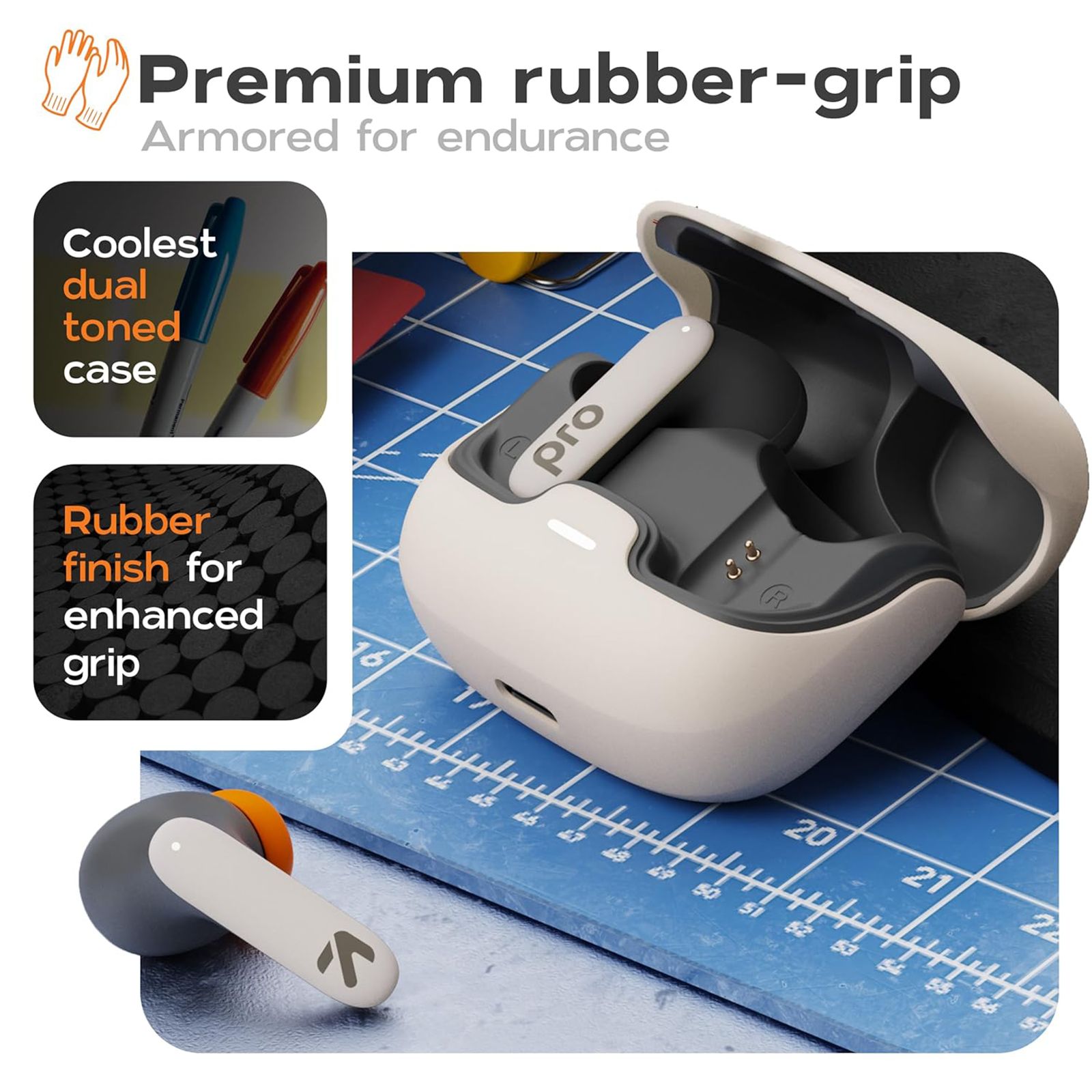 GOBOULT Z40 Pro TWS Earbuds with Environmental Noise Cancellation (IPX5 Water Resistant, Fast Charging, Pro Dawn) GOBOULT Z40 Pro TWS Earbuds with Environmental Noise Cancellation (IPX5 Water Resistant, Fast Charging, Pro Dawn)_5