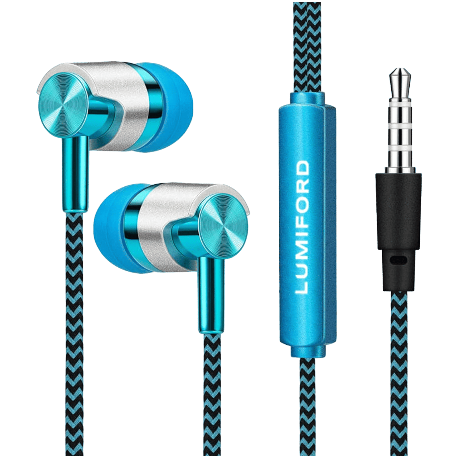 LUMIFORD Ultimate U55 Wired Earphone with Mic (In Ear, Blue) LUMIFORD Ultimate U55 Wired Earphone with Mic (In Ear, Blue)_1