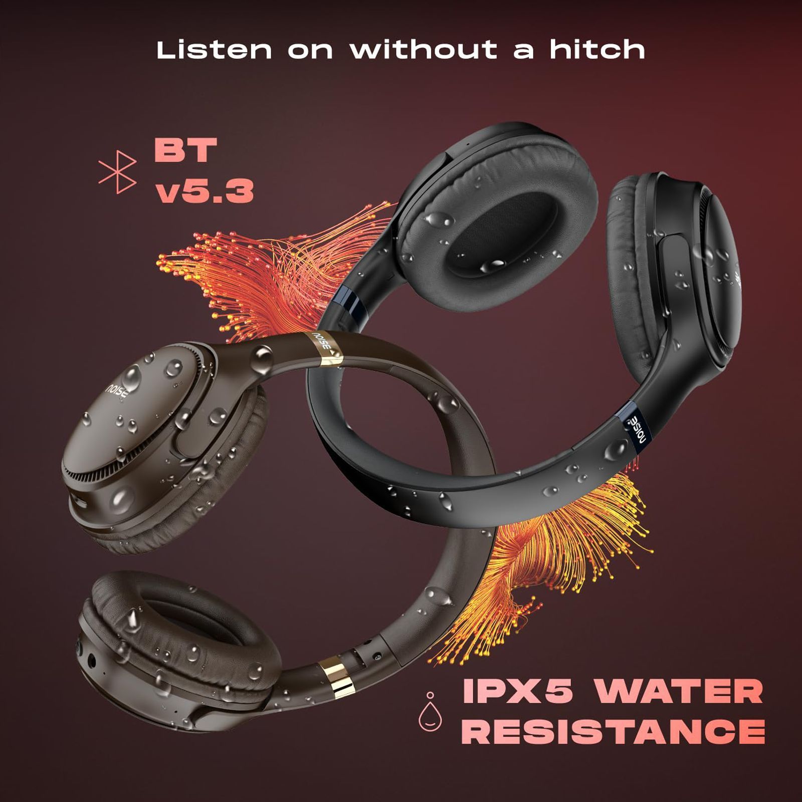 noise Three Bluetooth Headphone with Mic (Google Assistant Enabled, Over Ear, Chocolate Brown) noise Three Bluetooth Headphone with Mic (Google Assistant Enabled, Over Ear, Chocolate Brown)_7