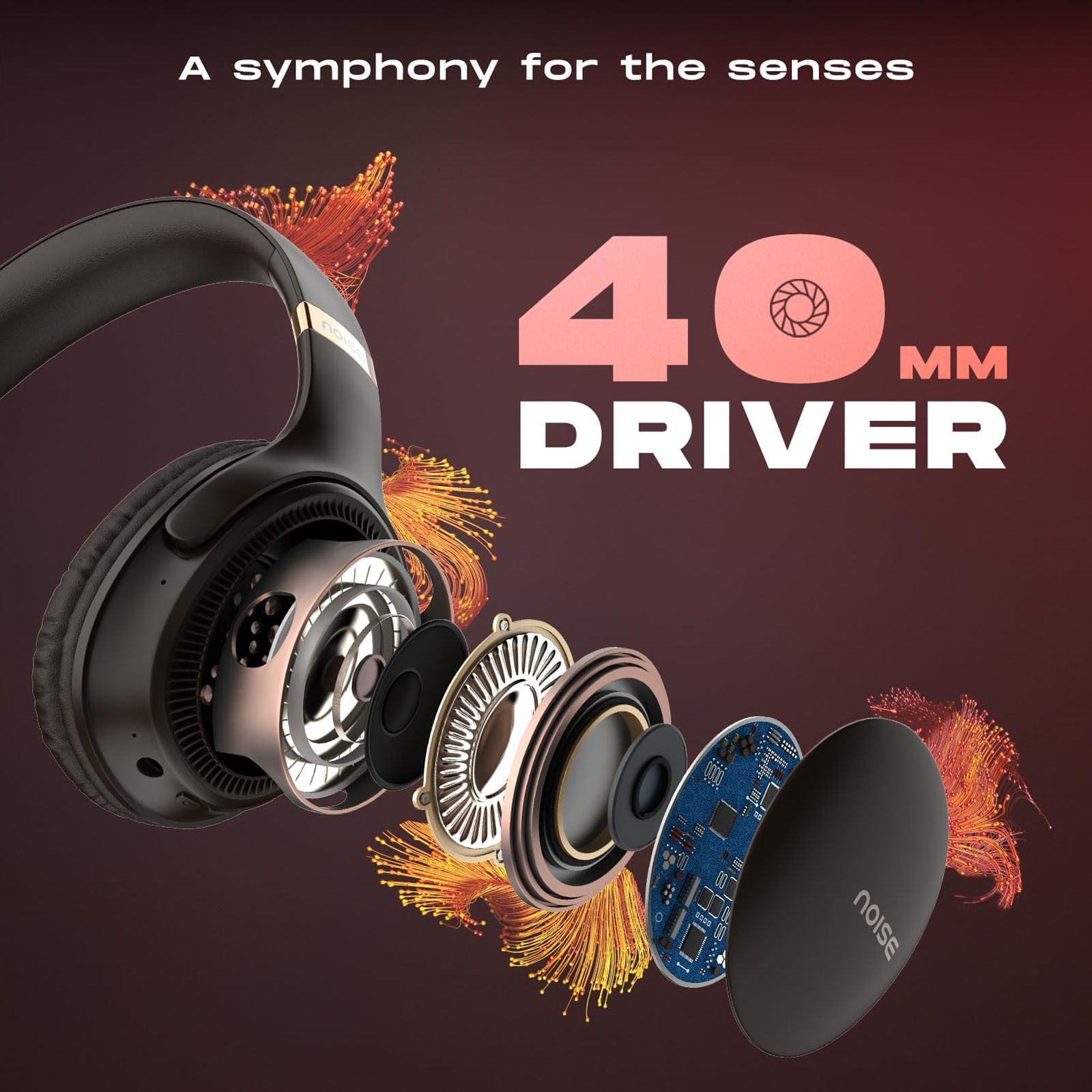 noise Three Bluetooth Headphone with Mic (Google Assistant Enabled, Over Ear, Chocolate Brown) noise Three Bluetooth Headphone with Mic (Google Assistant Enabled, Over Ear, Chocolate Brown)_3