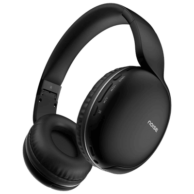 noise Two Bluetooth Headphone with Mic (Upto 50 Hours Playtime, Over Ear, Bold Black)