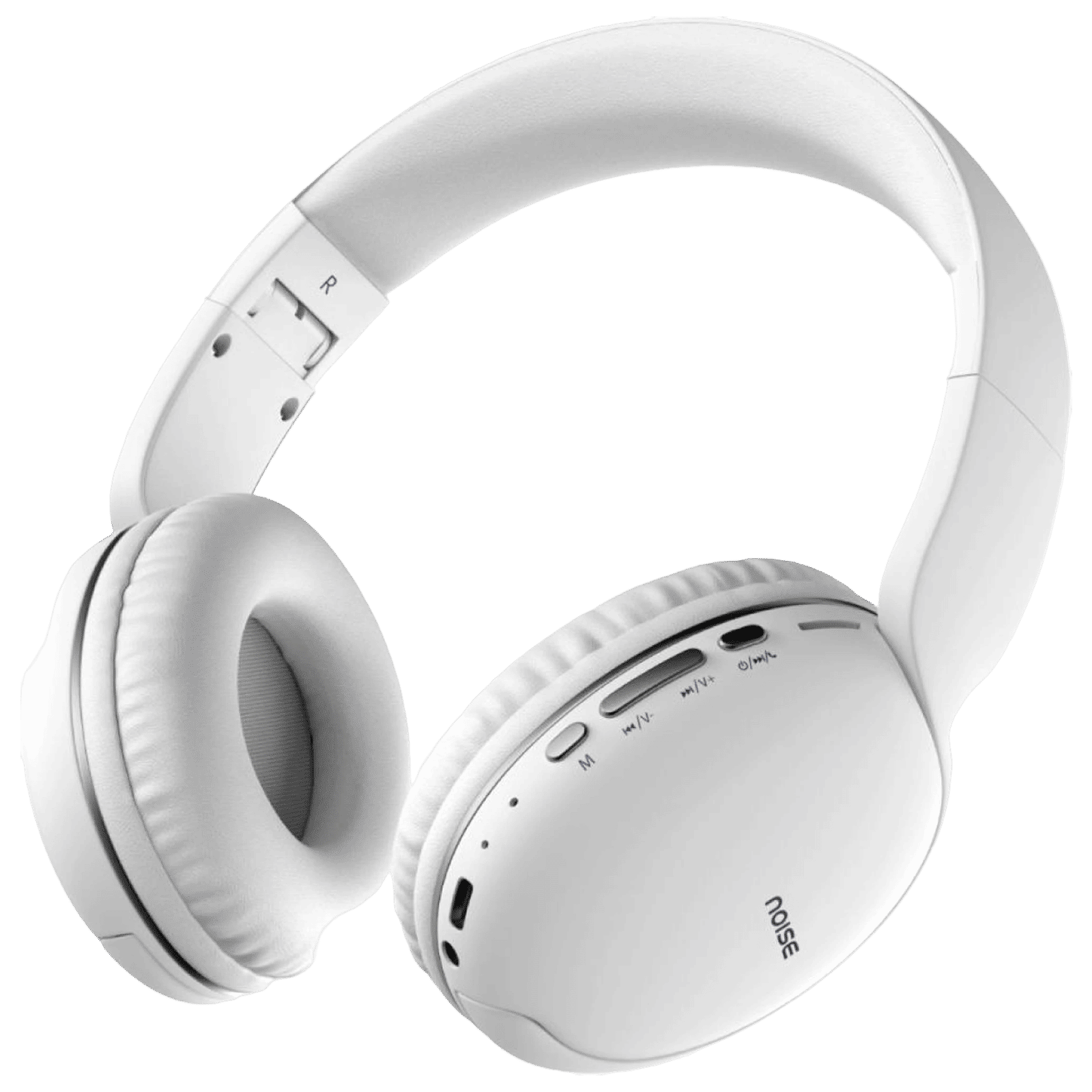 noise Two Bluetooth Headphone with Mic (Upto 50 Hours Playtime, Over Ear, Calm White)_1