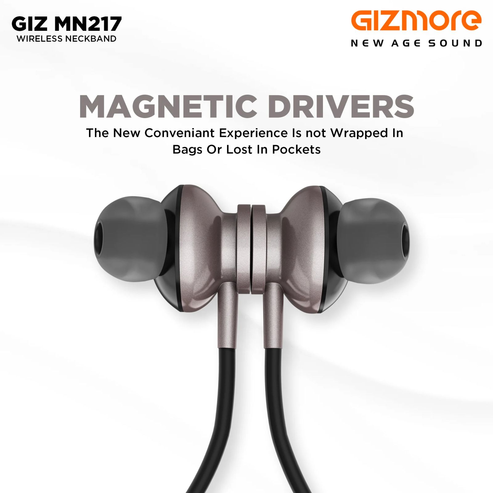 GIZmore GIZ MN217 Neckband (Sweatproof, 360 Degree Surround Stereo Sound, Black) GIZmore GIZ MN217 Neckband (Sweatproof, 360 Degree Surround Stereo Sound, Black)_4