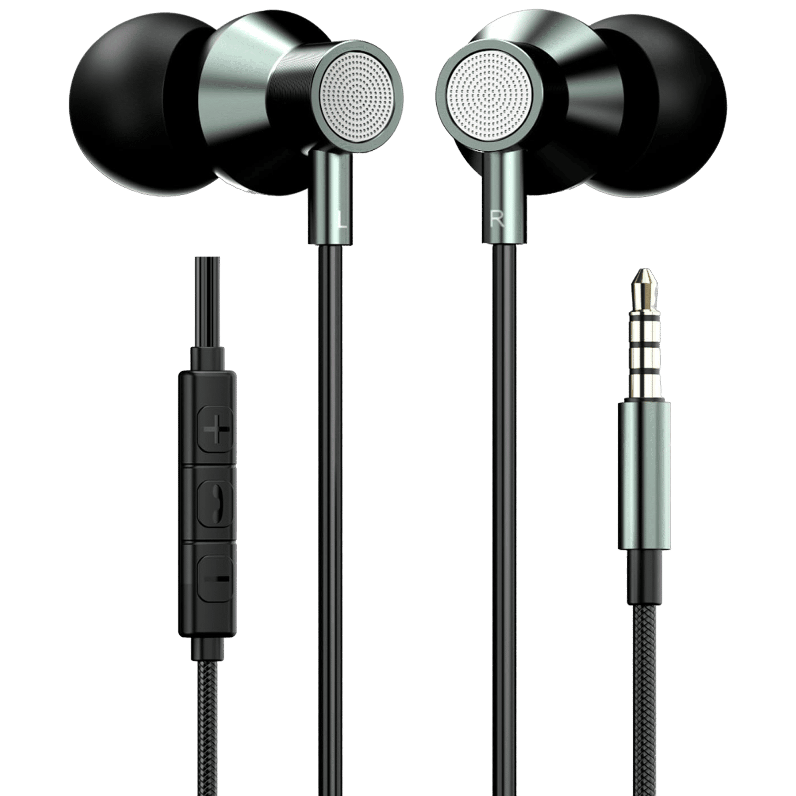 PORTRONICS Conch Tune A Wired Earphone with Mic (3.5 mm Connector, In Ear, Grey)_1