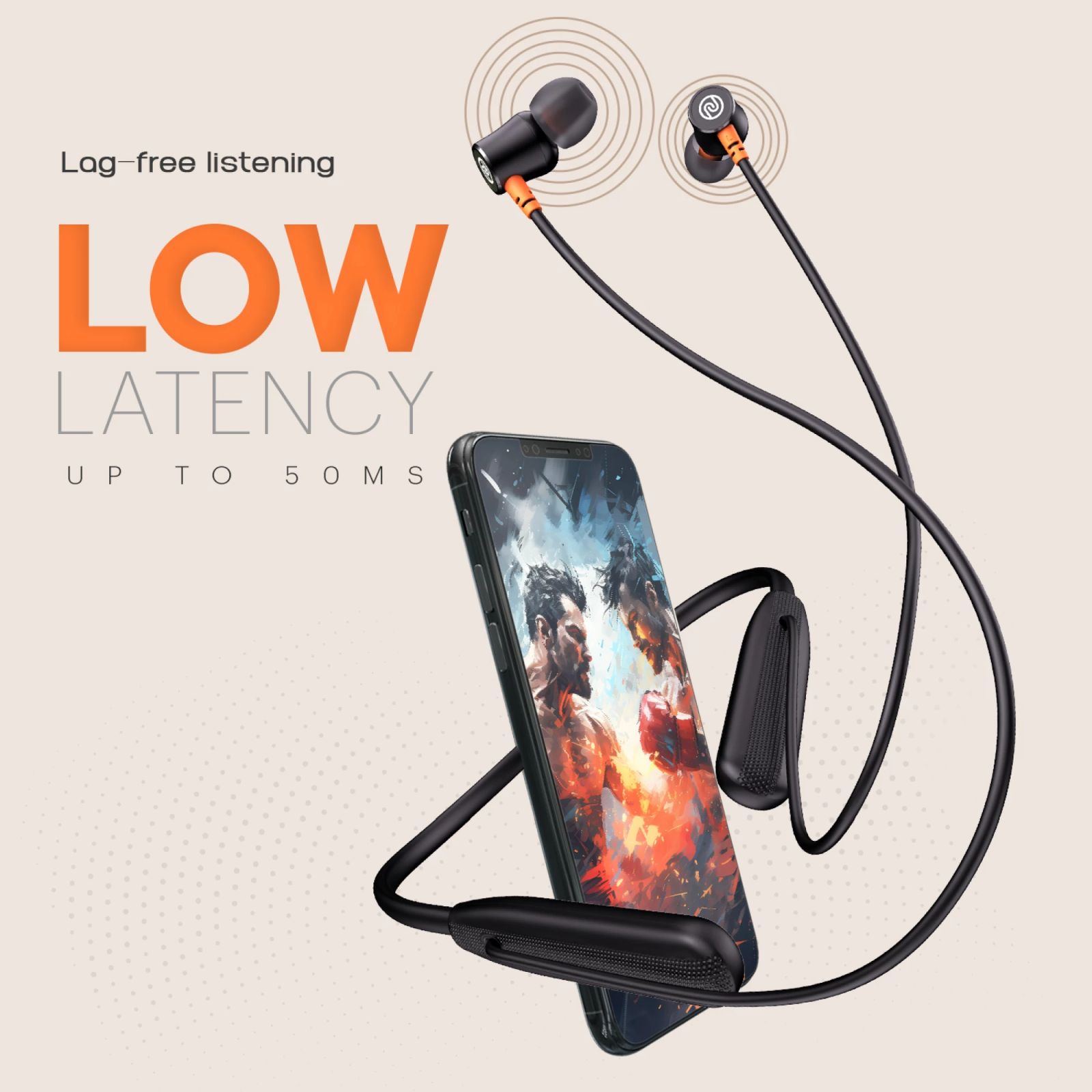 noise Airwave Neckband with Environmental Noise Cancellation (IPX5 Water Resistant, 3 EQ Modes, Jet Black)_8