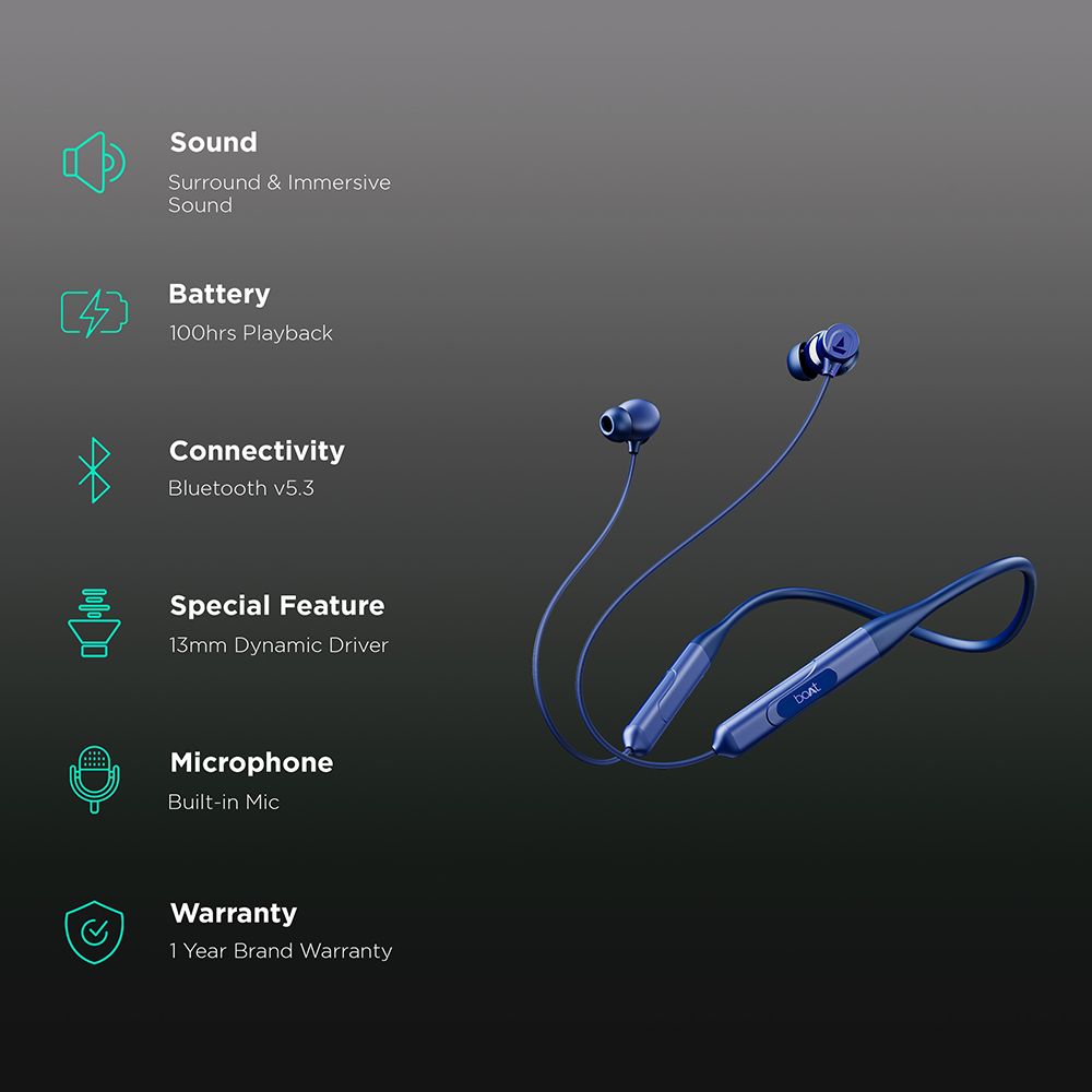 boAt Rockerz 255 Neckband with Active Noise Cancellation (IPX4 Water Resistant, Beast Mode, Marine Blue) boAt Rockerz 255 Neckband with Active Noise Cancellation (IPX4 Water Resistant, Beast Mode, Marine Blue)_2