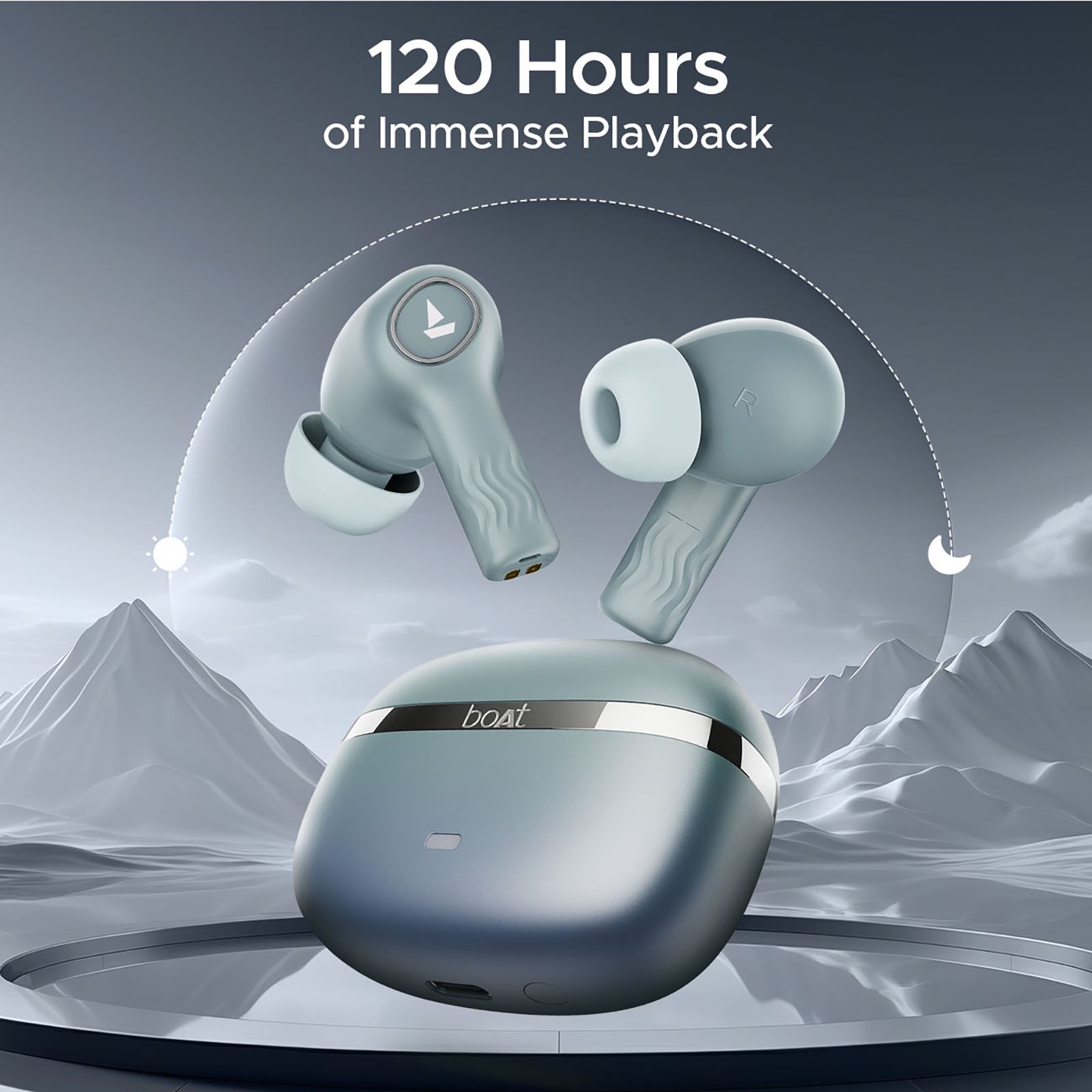 boAt Nirvana Ion TWS Earbuds with Active Noise Cancellation (IPX4 Water and Sweat Resistant, ASAP Charging, Blazing Comet) boAt Nirvana Ion TWS Earbuds with Active Noise Cancellation (IPX4 Water and Sweat Resistant, ASAP Charging, Blazing Comet)_2
