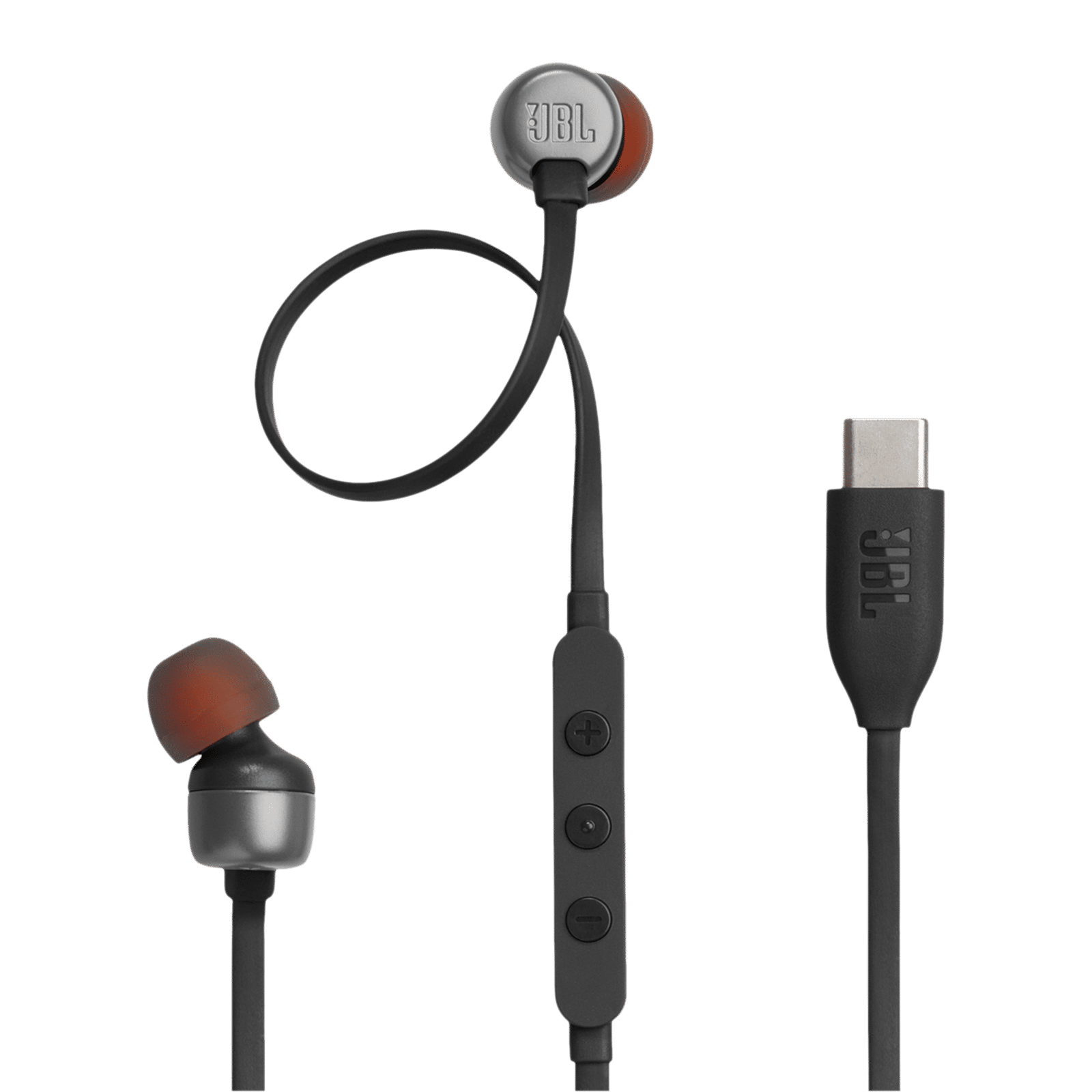 JBL T310C Wired Earphone with Mic (USB Type-C Connector, In Ear, Black) JBL T310C Wired Earphone with Mic (USB Type-C Connector, In Ear, Black)_1