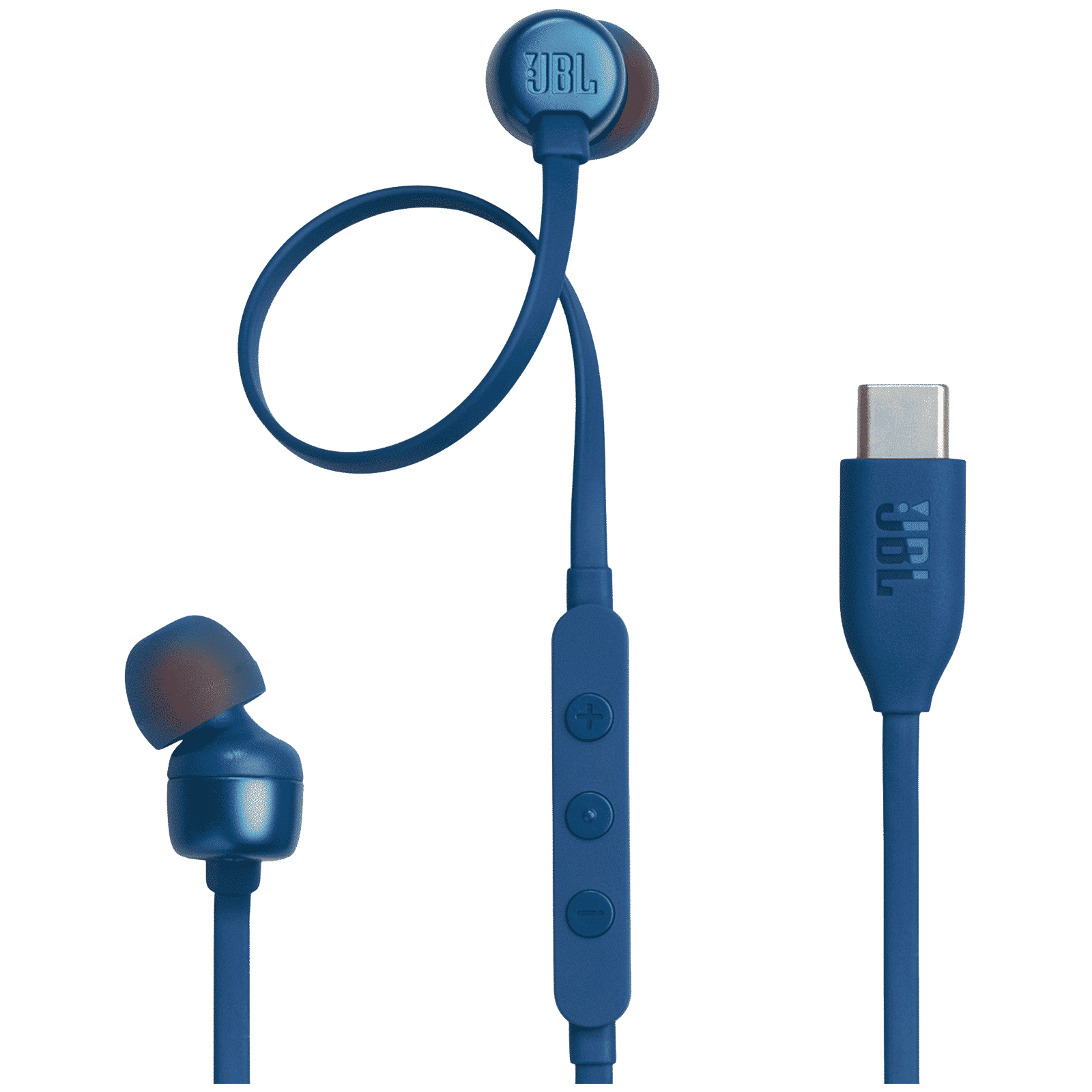 JBL T310C Wired Earphone with Mic (USB Type-C Connector, In Ear, Blue) JBL T310C Wired Earphone with Mic (USB Type-C Connector, In Ear, Blue)_1