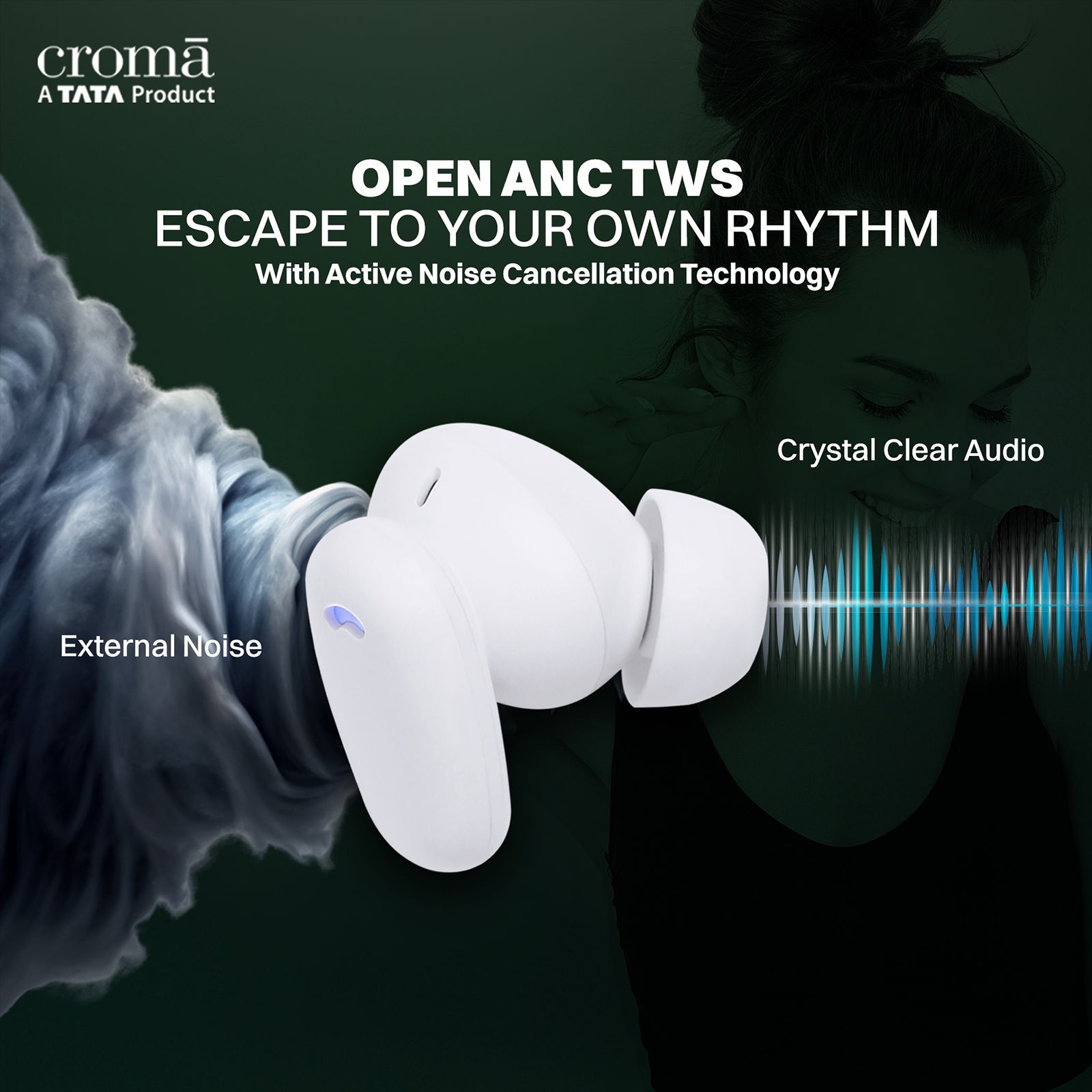 Croma CRSE030EPA301510 TWS Earbuds with Active Noise Cancellation (IPX4 Water & Sweat Resistant, 10mm Driver, White) Croma CRSE030EPA301510 TWS Earbuds with Active Noise Cancellation (IPX4 Water & Sweat Resistant, 10mm Driver, White)_9