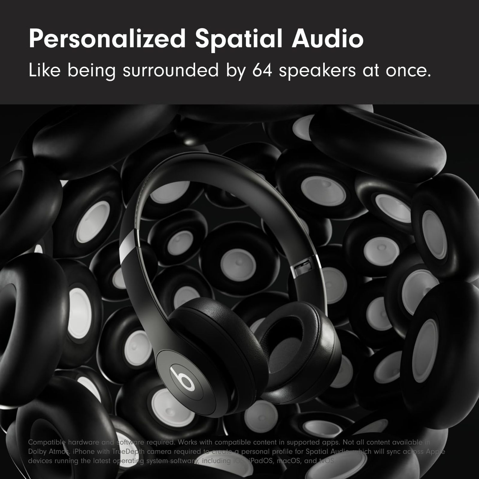 beats Solo 4 Bluetooth Headphone with Mic (Siri Voice Assistant, On Ear, Matt Black)_6