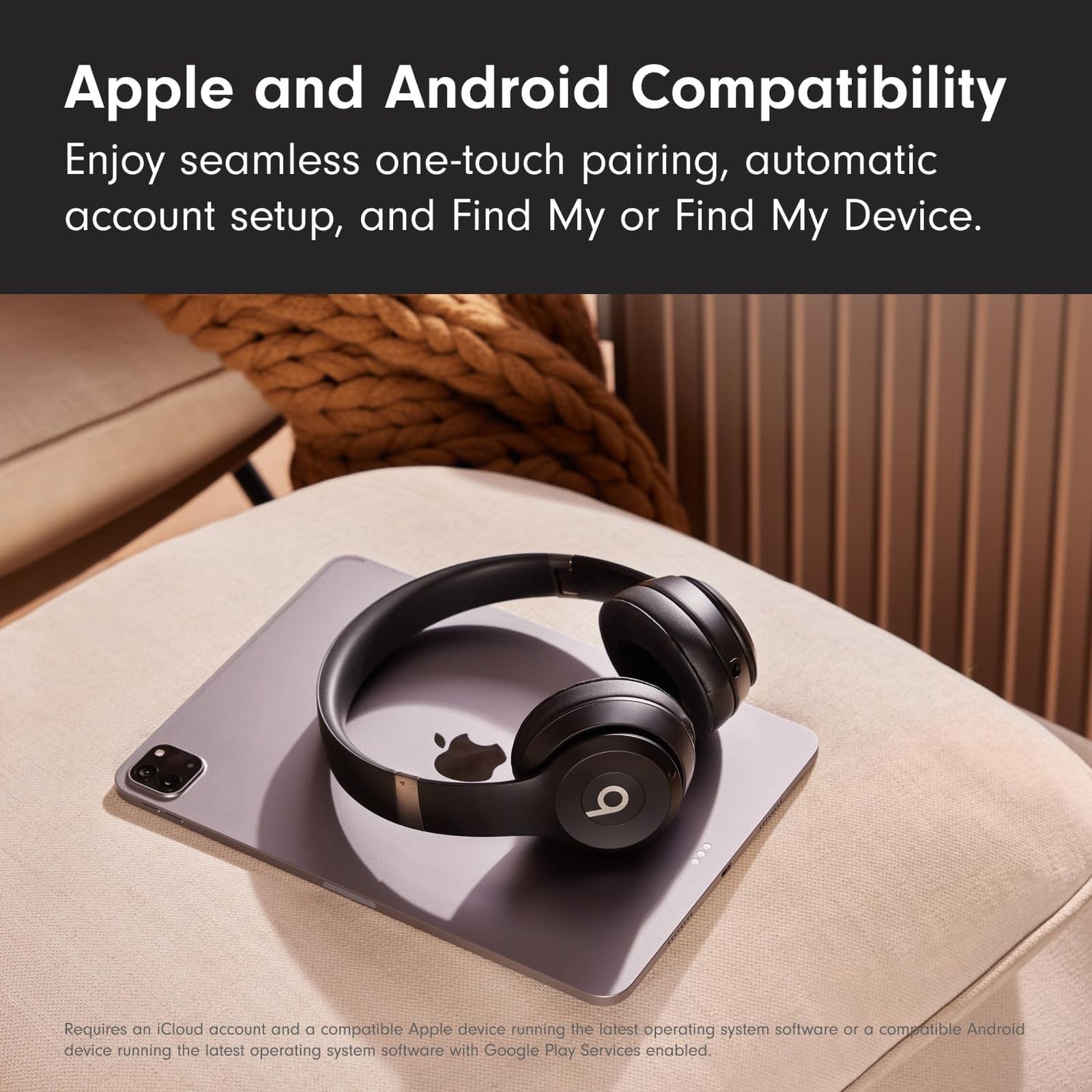 beats Solo 4 Bluetooth Headphone with Mic (Siri Voice Assistant, On Ear, Matt Black)_7