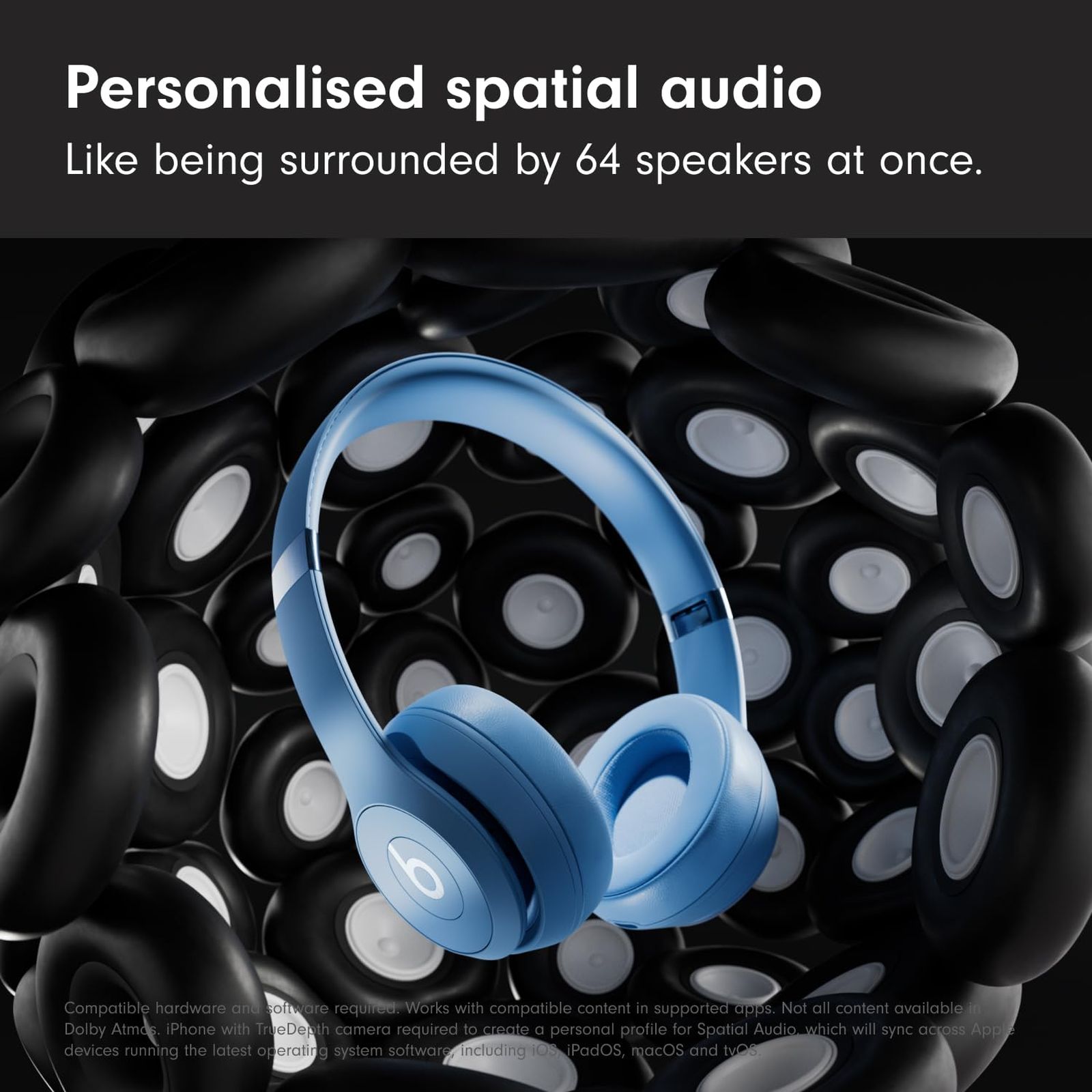 beats Solo 4 Bluetooth Headphone with Mic (Siri Voice Assistant, On Ear, Slate Blue)_5
