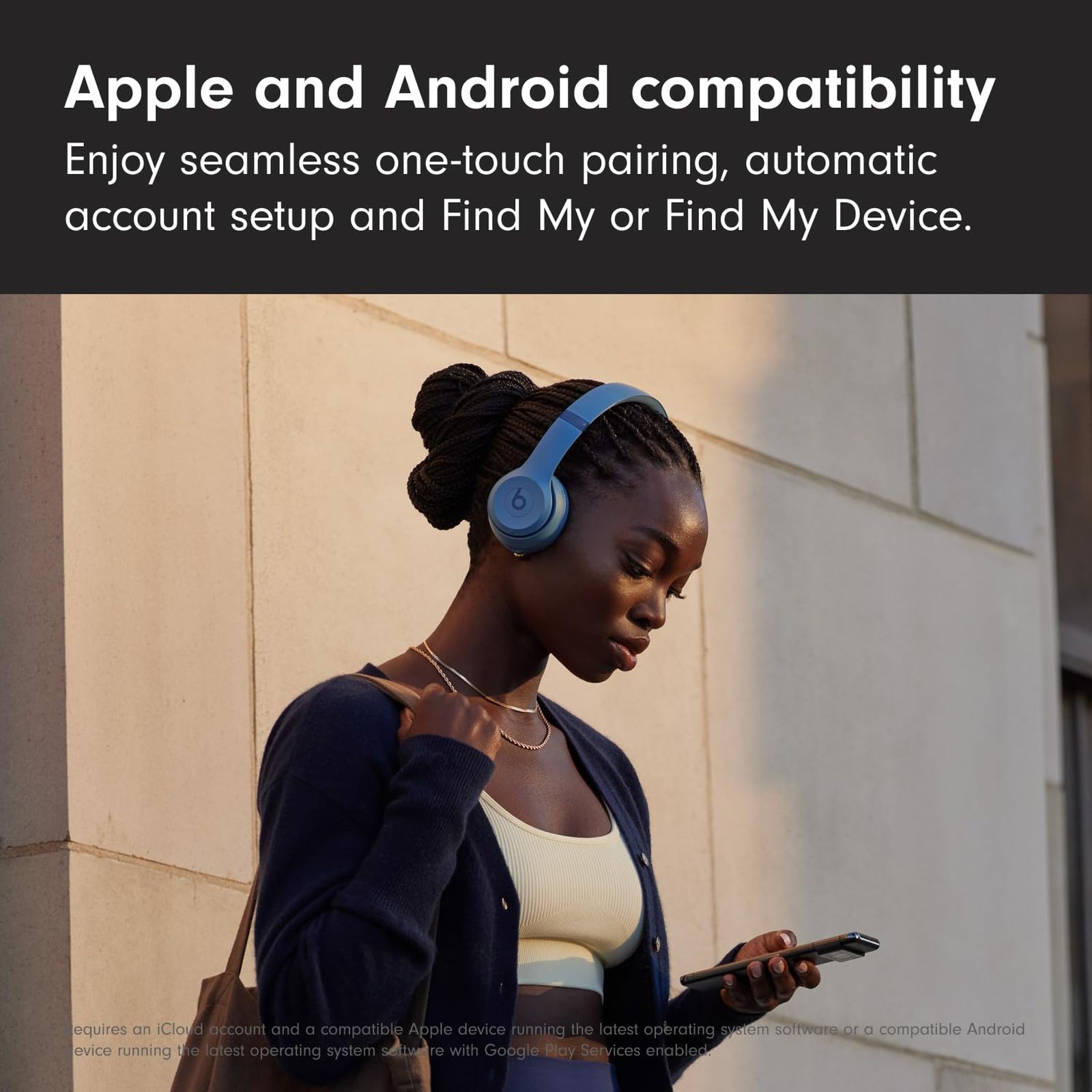 beats Solo 4 Bluetooth Headphone with Mic (Siri Voice Assistant, On Ear, Slate Blue)_7