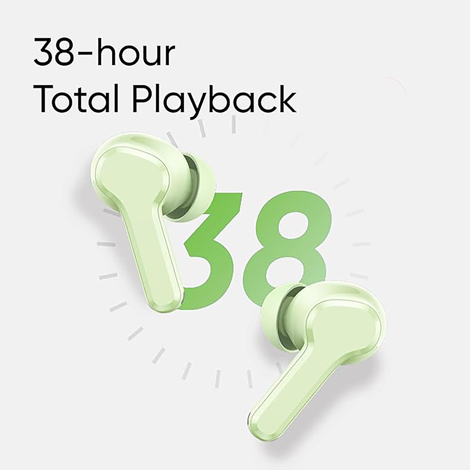 realme Buds T110 TWS Earbuds with AI Noise Cancellation (IPX5 Water Resistant, 38 Hours Playback, Country Green) realme Buds T110 TWS Earbuds with AI Noise Cancellation (IPX5 Water Resistant, 38 Hours Playback, Country Green)_9