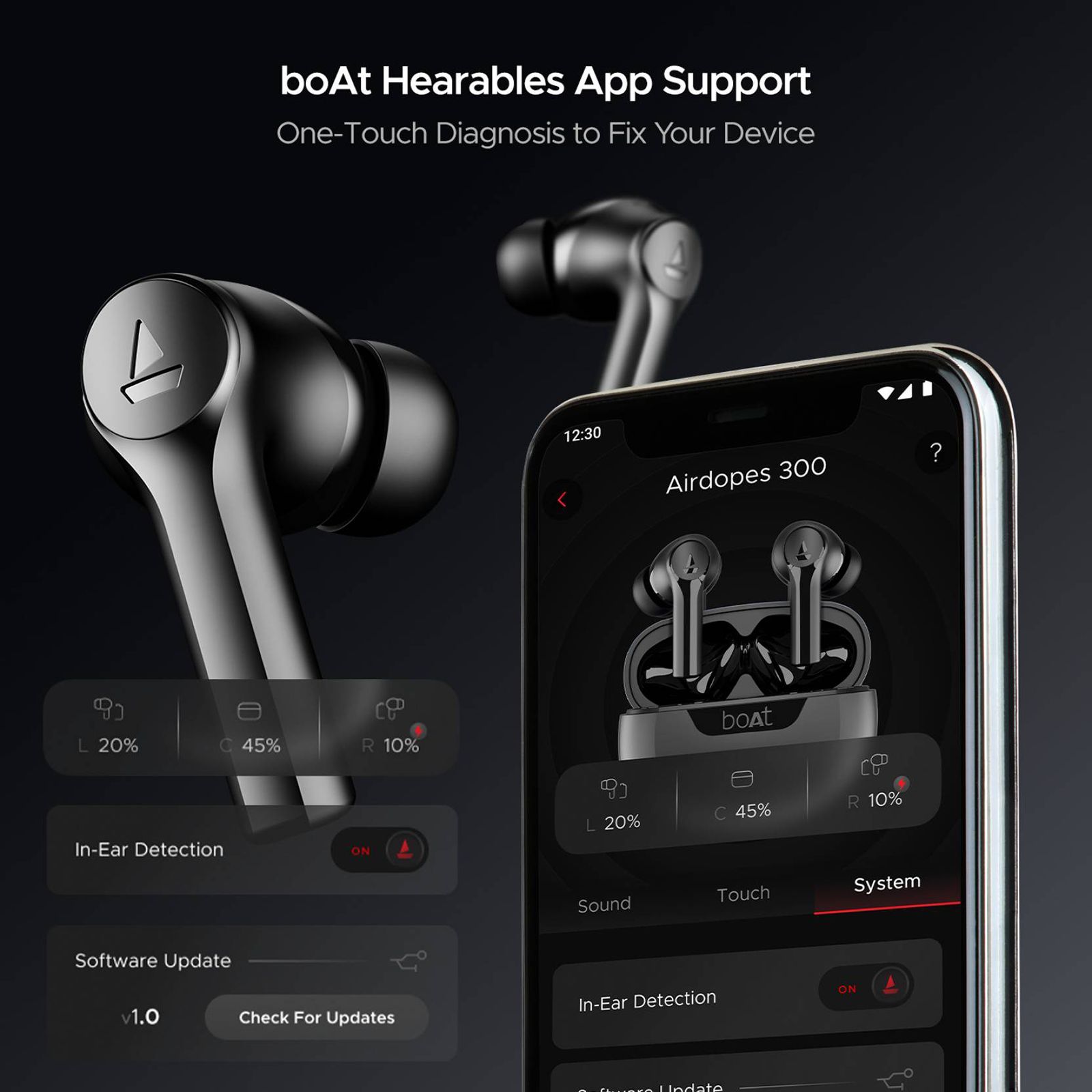 boAt Airdopes 300 TWS Earbuds with AI Environmental Noise Cancellation (IPX4 Water Proof, Splash & Sweat Resistance, 50 Hours Playback, Gunmetal Black) boAt Airdopes 300 TWS Earbuds with AI Environmental Noise Cancellation (IPX4 Water Proof, Splash & Sweat Resistance, 50 Hours Playback, Gunmetal Black)_15