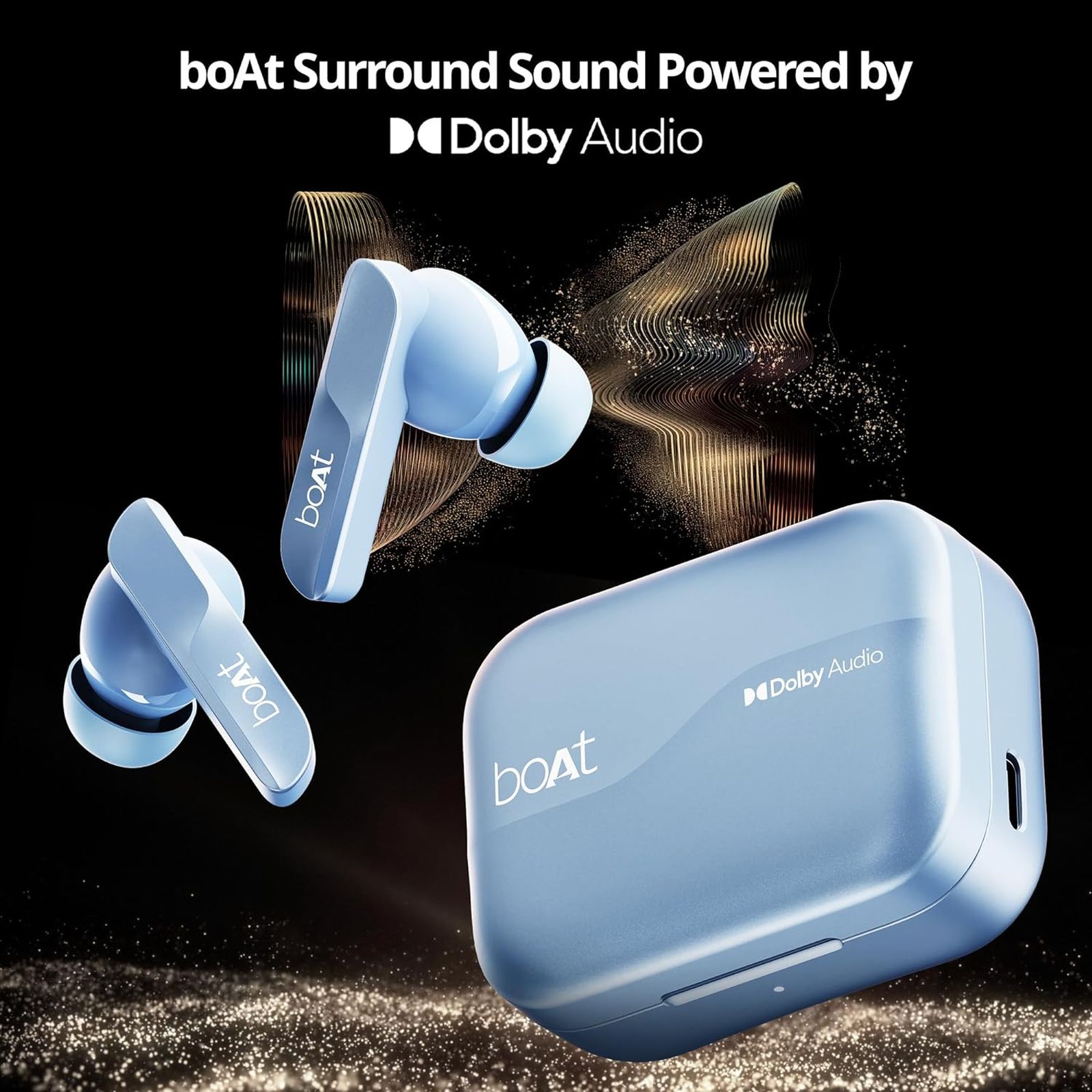boAt Airdopes 800 TWS Earbuds with Environmental Noise Cancellation (IPX5 Water Resistant, ASAP Charge, Interstellar Blue) boAt Airdopes 800 TWS Earbuds with Environmental Noise Cancellation (IPX5 Water Resistant, ASAP Charge, Interstellar Blue)_9
