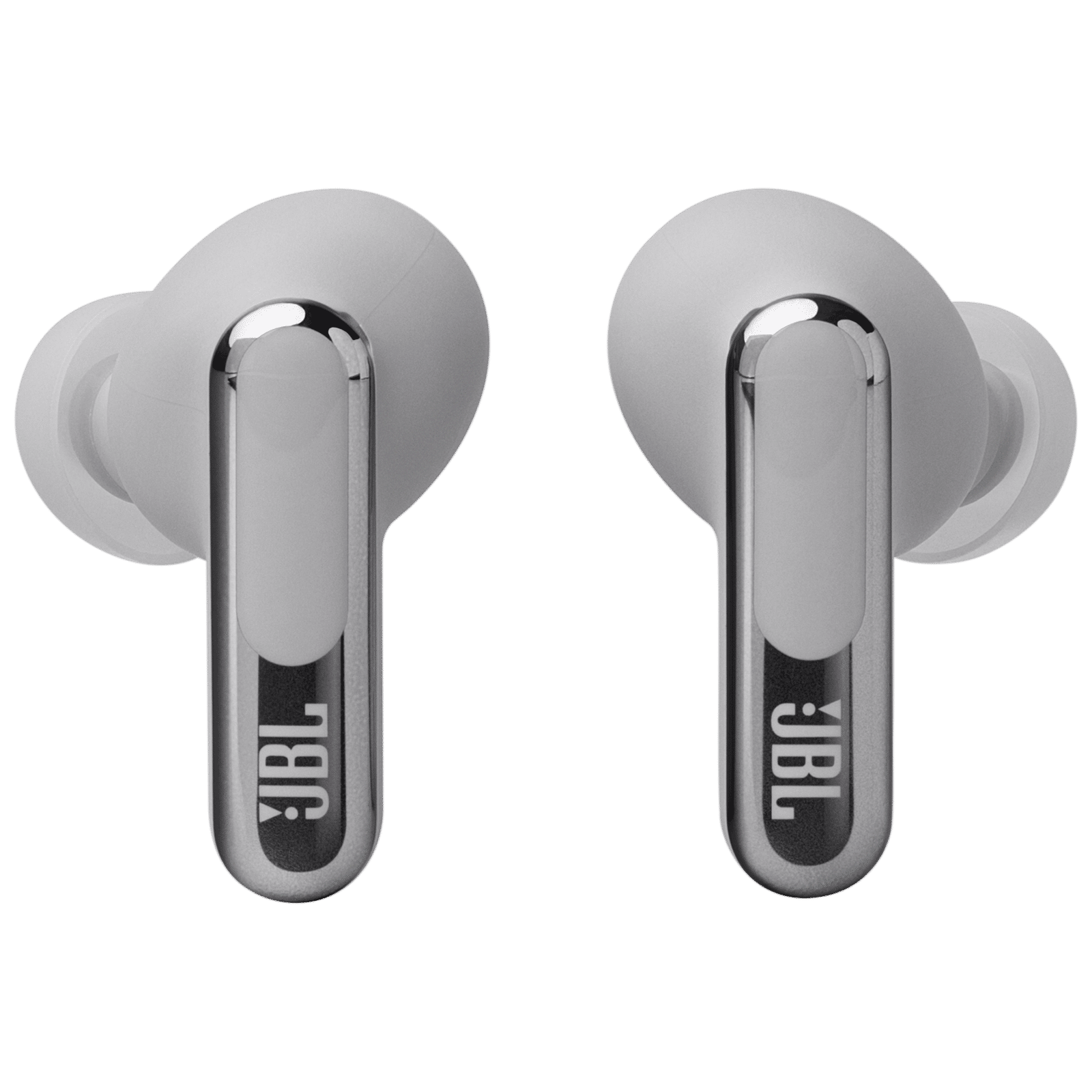 JBL Live Beam 3 TWS Earbuds with Adaptive Noise Cancellation (IP55 Waterproof & Dustproof, Touchscreen Display, Silver)_4