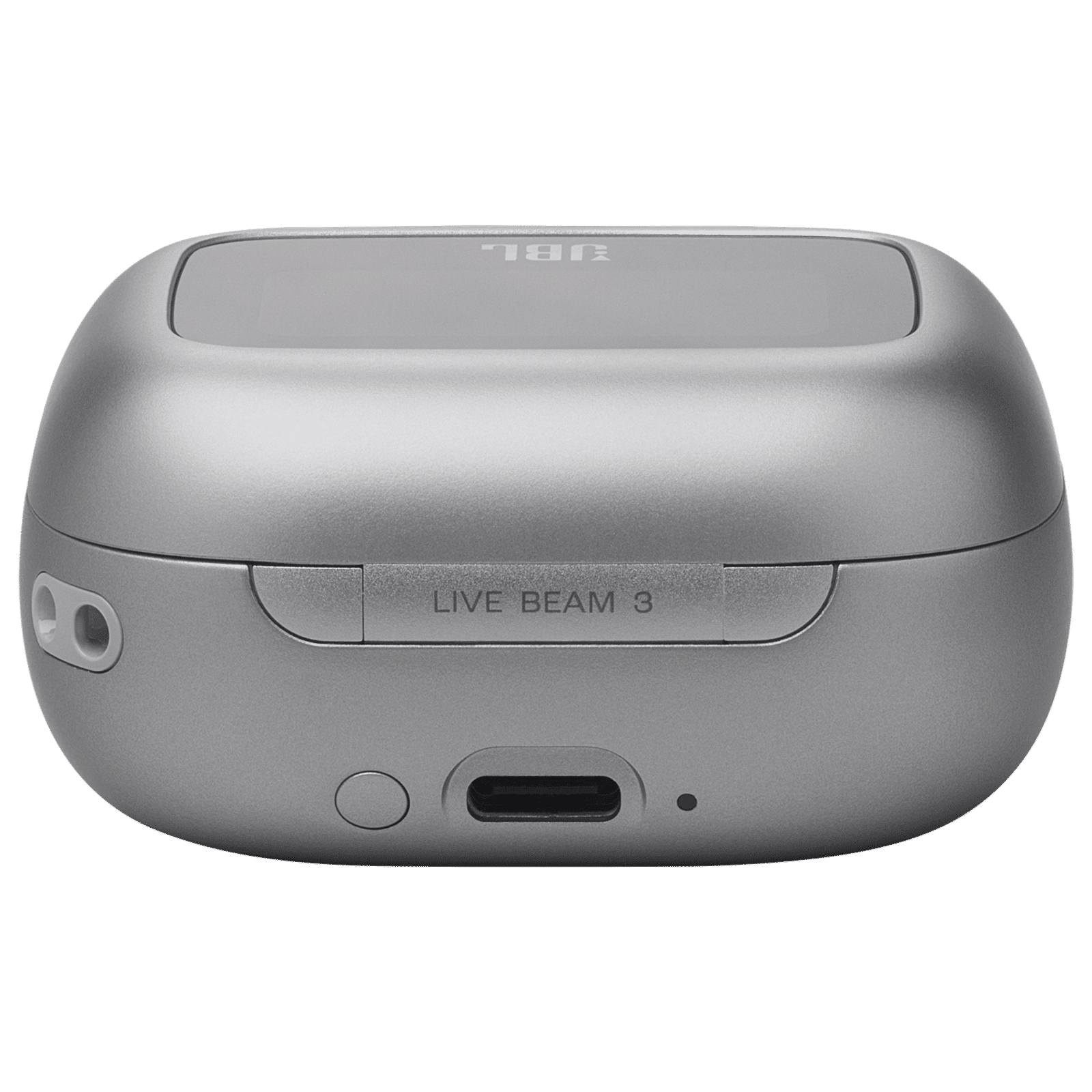 JBL Live Beam 3 TWS Earbuds with Adaptive Noise Cancellation (IP55 Waterproof & Dustproof, Touchscreen Display, Silver)_6