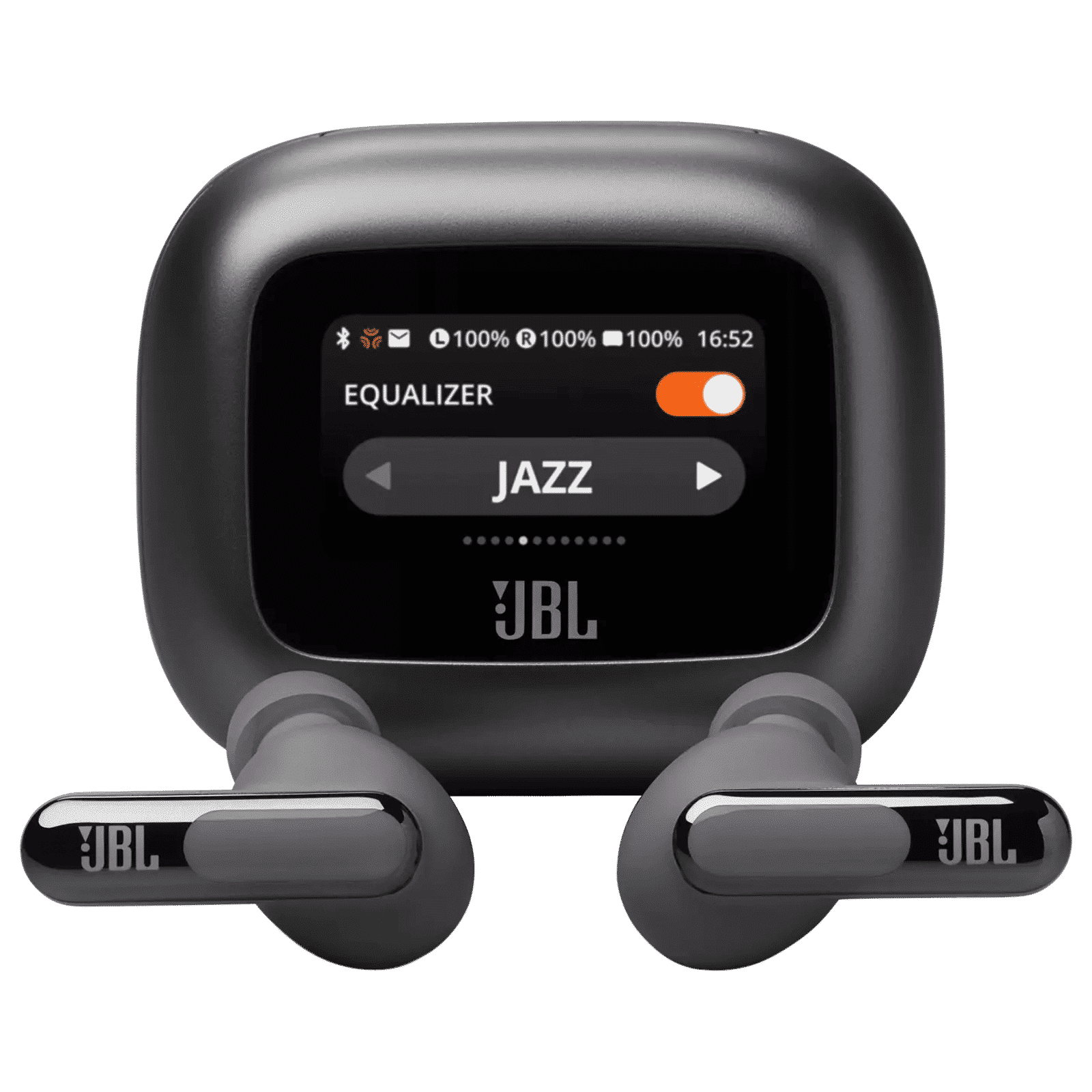 JBL Live Beam 3 TWS Earbuds with Adaptive Noise Cancellation (IP55 Waterproof & Dustproof, Touchscreen Display, Black) JBL Live Beam 3 TWS Earbuds with Adaptive Noise Cancellation (IP55 Waterproof & Dustproof, Touchscreen Display, Black)_1