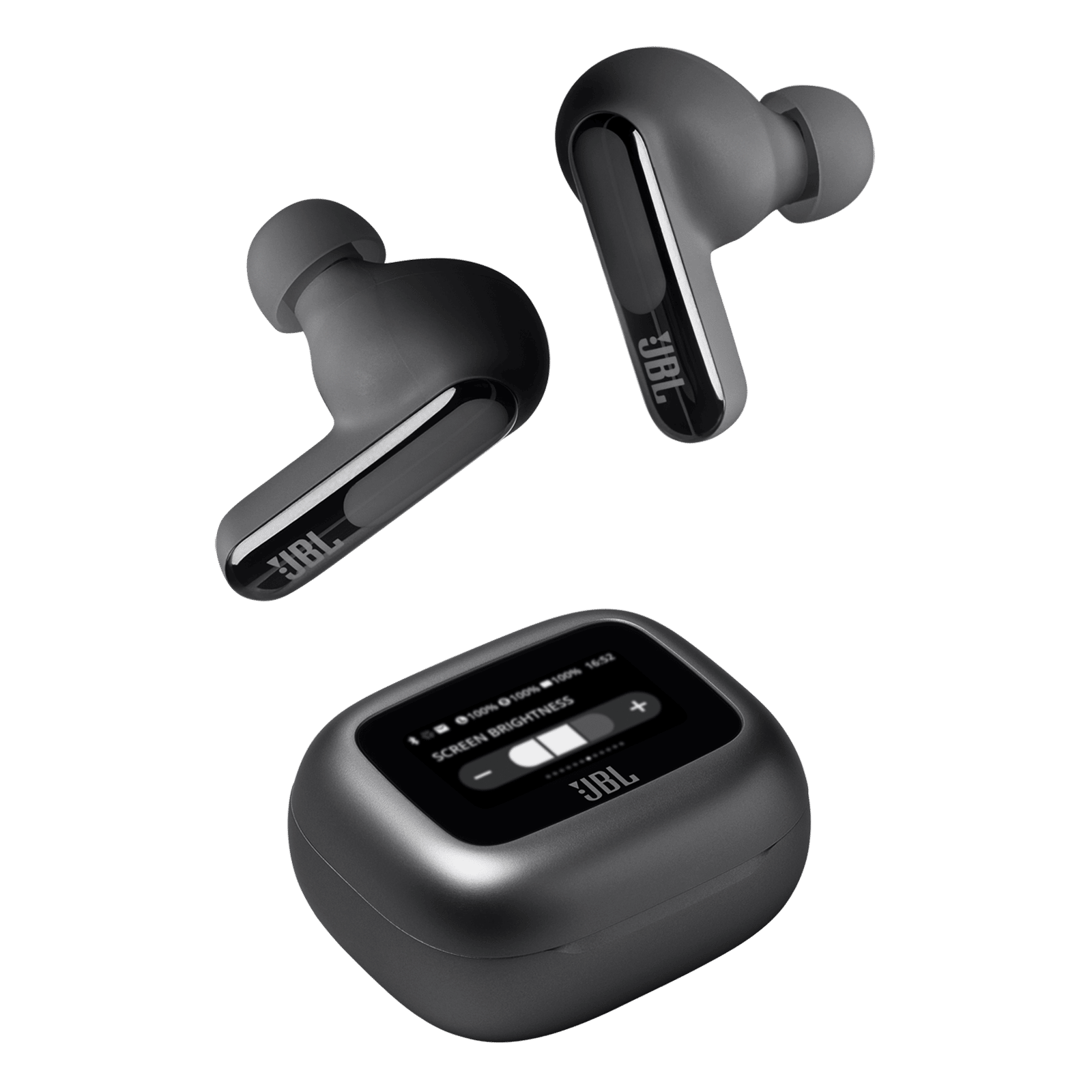 JBL Live Beam 3 TWS Earbuds with Adaptive Noise Cancellation (IP55 Waterproof & Dustproof, Touchscreen Display, Black) JBL Live Beam 3 TWS Earbuds with Adaptive Noise Cancellation (IP55 Waterproof & Dustproof, Touchscreen Display, Black)_7