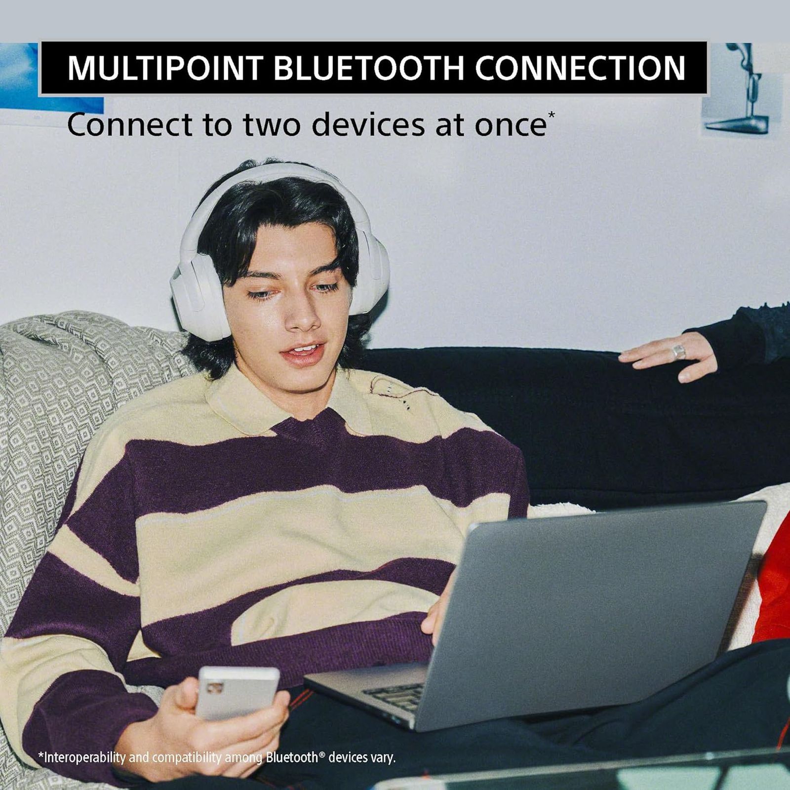 SONY ULT WEAR WH-ULT900N Bluetooth Headset with Mic (40 mm Neodymium Drivers, Over-Ear, Off White) SONY ULT WEAR WH-ULT900N Bluetooth Headset with Mic (40 mm Neodymium Drivers, Over-Ear, Off White)_7