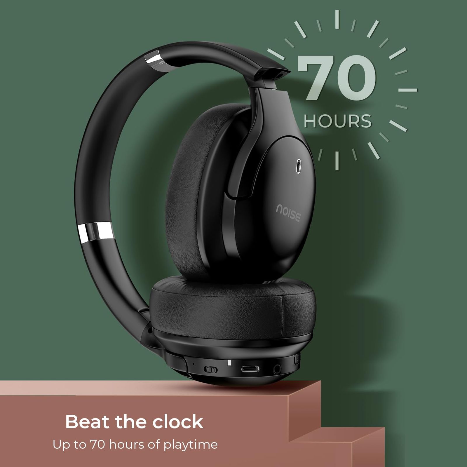 noise Airwave Max 4 Bluetooth Headphone with Mic (Ultra Low Latency, Over Ear, Carbon Black) noise Airwave Max 4 Bluetooth Headphone with Mic (Ultra Low Latency, Over Ear, Carbon Black)_4