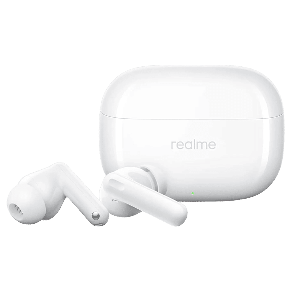 realme T310 TWS Earbuds with Hybrid Noise Cancellation (IP55 Water & Dust Resistance, 40 Hours Playback, Agile White) realme T310 TWS Earbuds with Hybrid Noise Cancellation (IP55 Water & Dust Resistance, 40 Hours Playback, Agile White)_3