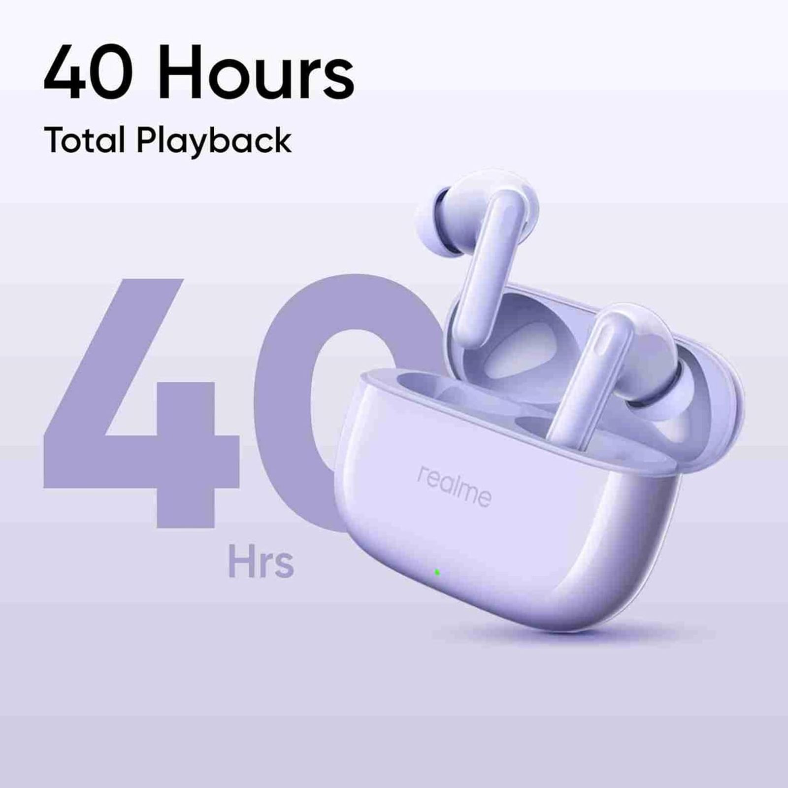 realme T310 TWS Earbuds with Hybrid Noise Cancellation (IP55 Water & Dust Resistance, 40 Hours Playback, Monet Purple)_5