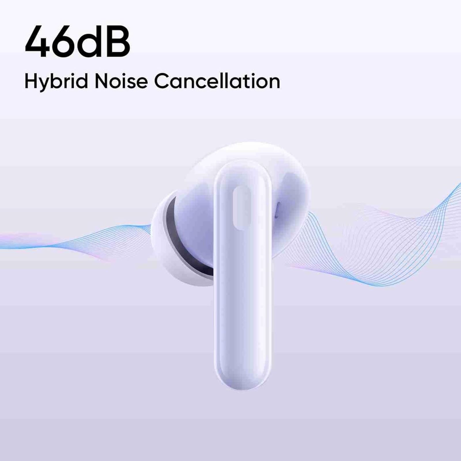 realme T310 TWS Earbuds with Hybrid Noise Cancellation (IP55 Water & Dust Resistance, 40 Hours Playback, Monet Purple)_6