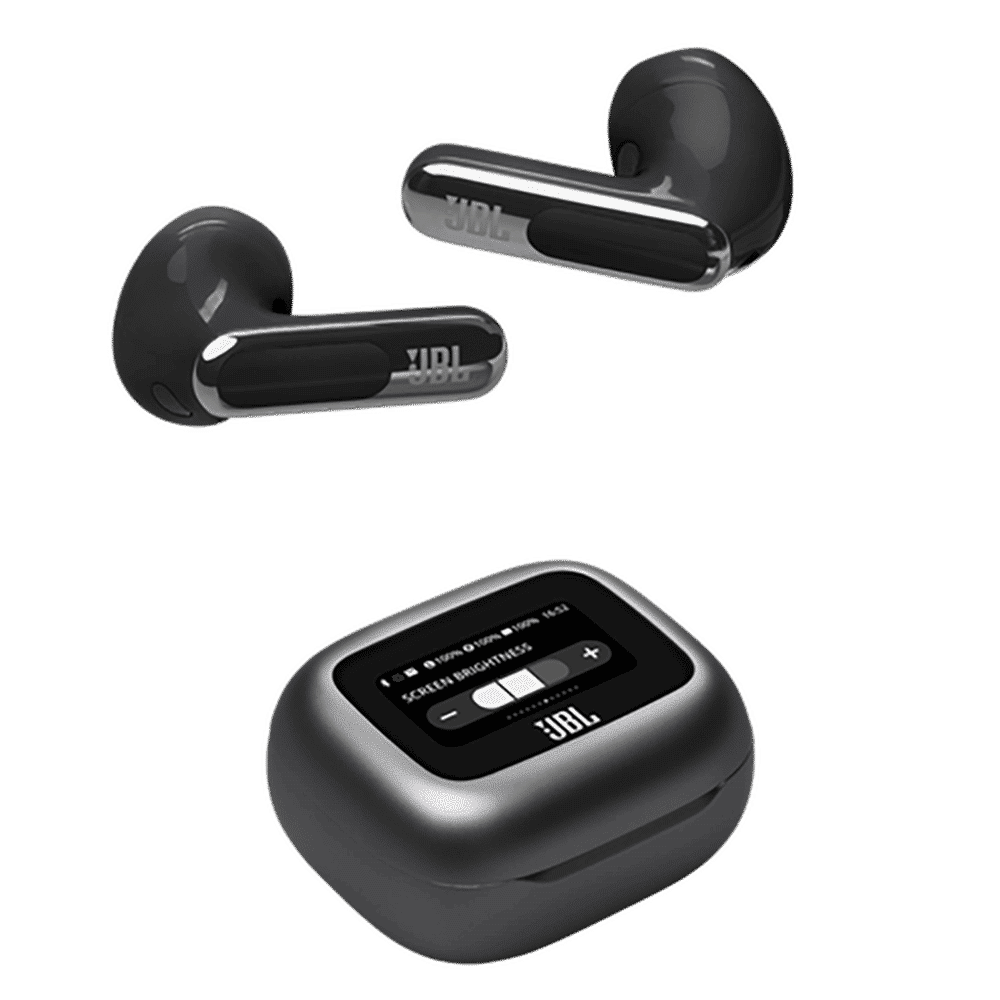 JBL Live Flex 3 TWS Earbuds with Adaptive Noise Cancellation (IP54 Water Resistant, Touchscreen Display, Black) JBL Live Flex 3 TWS Earbuds with Adaptive Noise Cancellation (IP54 Water Resistant, Touchscreen Display, Black)_9
