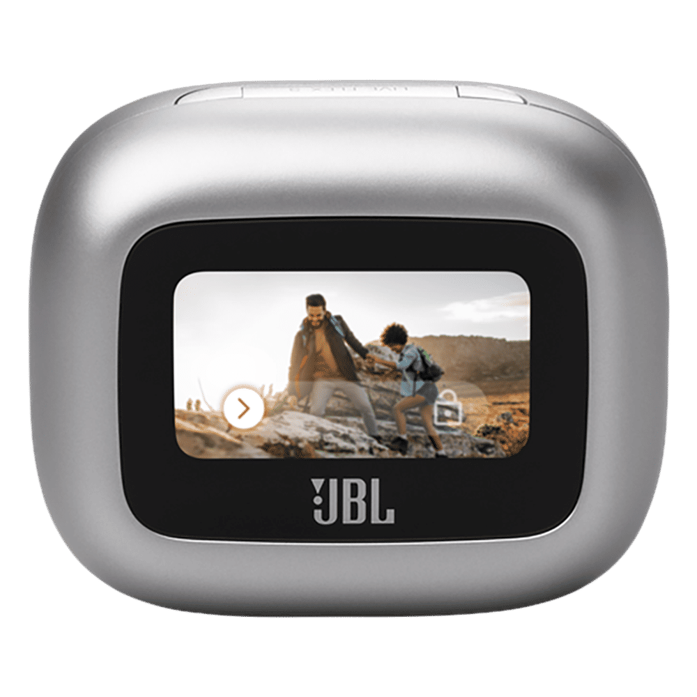 JBL Live Flex 3 TWS Earbuds with Adaptive Noise Cancellation (IP54 Water Resistant, Touchscreen Display, Silver) JBL Live Flex 3 TWS Earbuds with Adaptive Noise Cancellation (IP54 Water Resistant, Touchscreen Display, Silver)_11