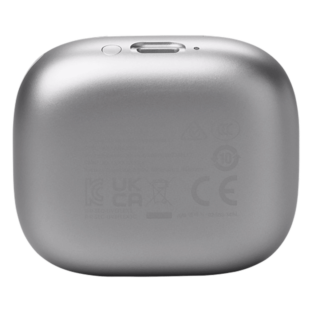 JBL Live Flex 3 TWS Earbuds with Adaptive Noise Cancellation (IP54 Water Resistant, Touchscreen Display, Silver) JBL Live Flex 3 TWS Earbuds with Adaptive Noise Cancellation (IP54 Water Resistant, Touchscreen Display, Silver)_8