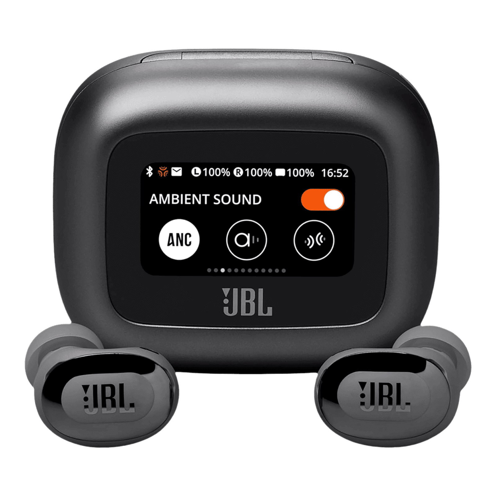 JBL Live Buds 3 TWS Earbuds with Adaptive Noise Cancellation (IP55 Water Resistant, Touchscreen Display, Black) JBL Live Buds 3 TWS Earbuds with Adaptive Noise Cancellation (IP55 Water Resistant, Touchscreen Display, Black)_1