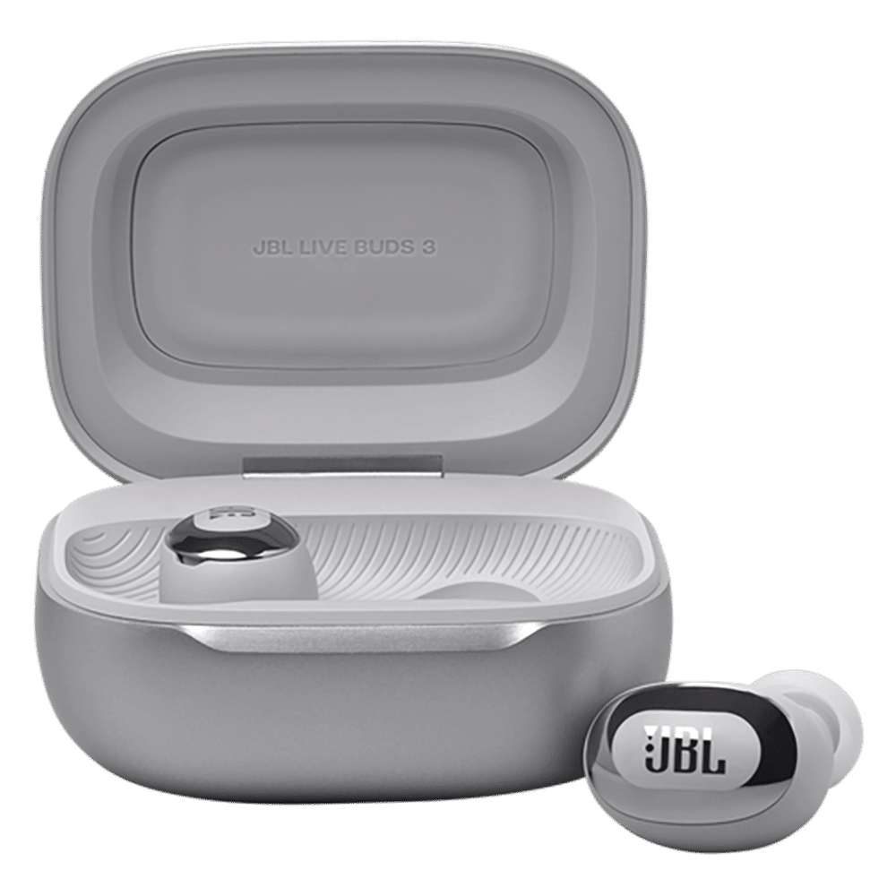 JBL Live Buds 3 TWS Earbuds with Adaptive Noise Cancellation (IP55 Water Resistant, Touchscreen Display, Silver) JBL Live Buds 3 TWS Earbuds with Adaptive Noise Cancellation (IP55 Water Resistant, Touchscreen Display, Silver)_10