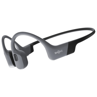 SHOKZ OpenSwim Pro Bone Conduction Bluetooth Headphone with Environmental Noise Cancellation (IP68 Waterproof, Built For Swimming, Grey)