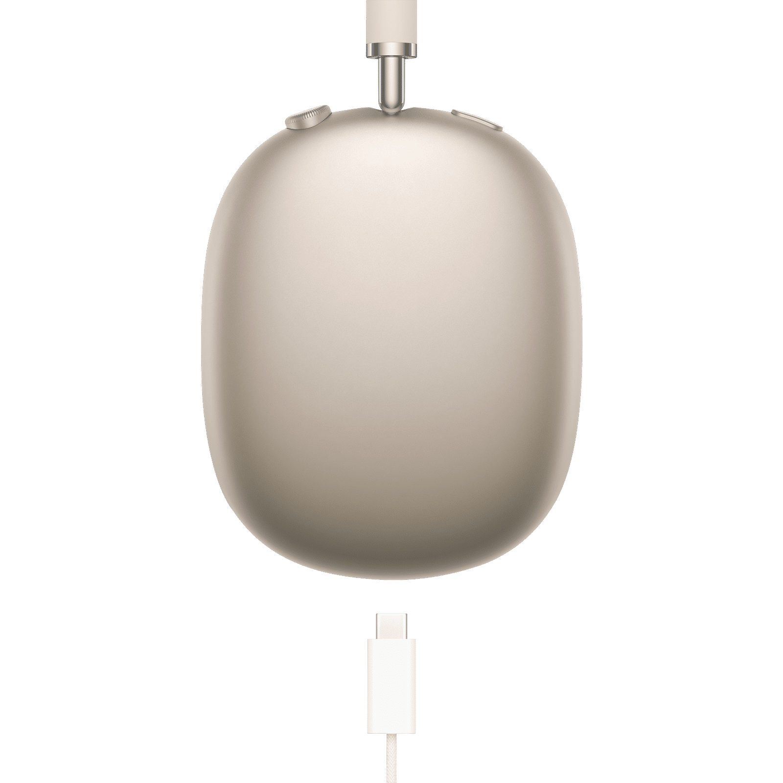 Apple AirPods Max with Active Noise Cancellation (USB-C, Starlight)_4