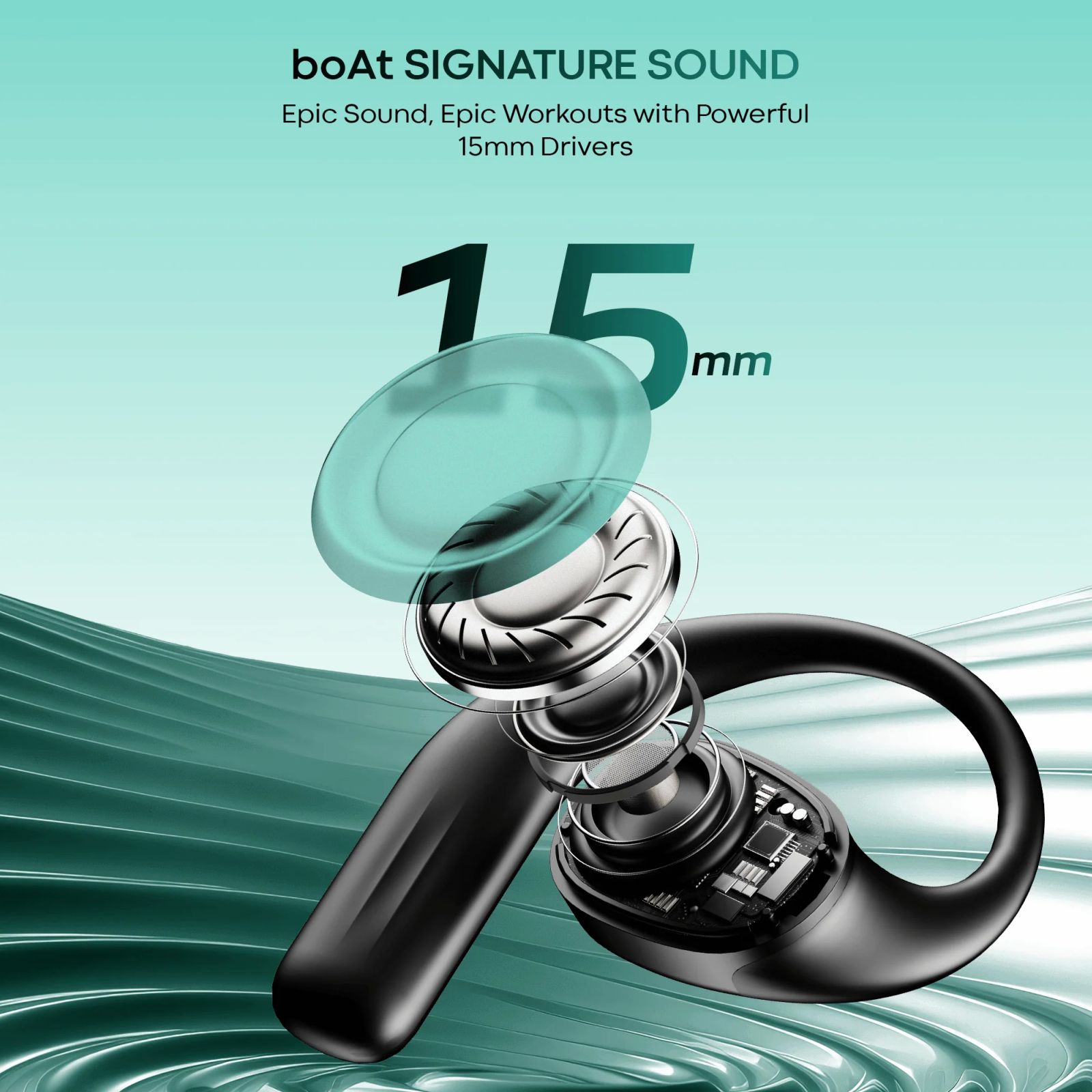 boAt Airdopes ProGear TWS Earbuds (IPX5 Sweat Resistant, Air Conduction Technology, Active Black) _3
