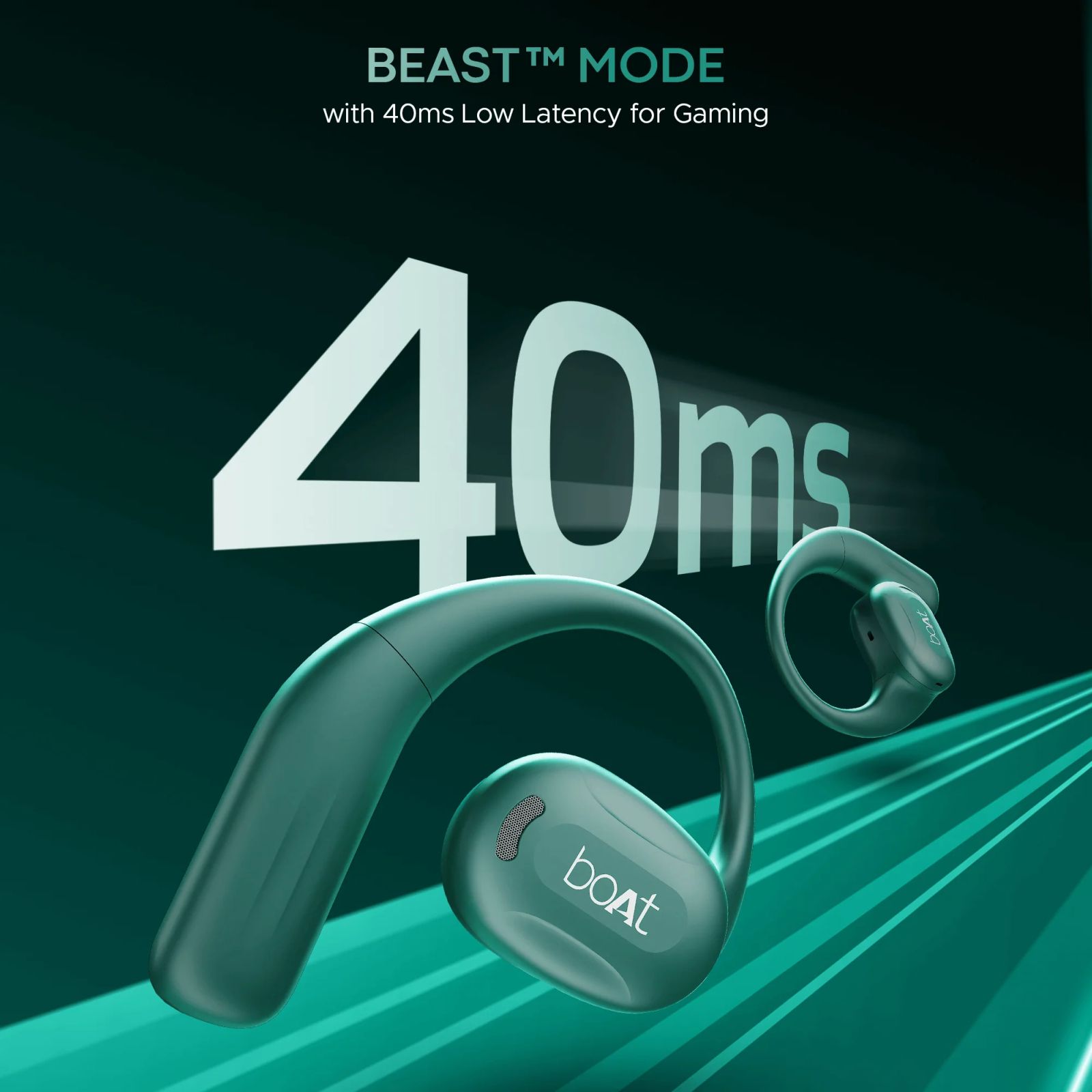 boAt Airdopes ProGear TWS Earbuds (IPX5 Sweat Resistant, Air Conduction Technology, Sporty Green) boAt Airdopes ProGear TWS Earbuds (IPX5 Sweat Resistant, Air Conduction Technology, Sporty Green) _6