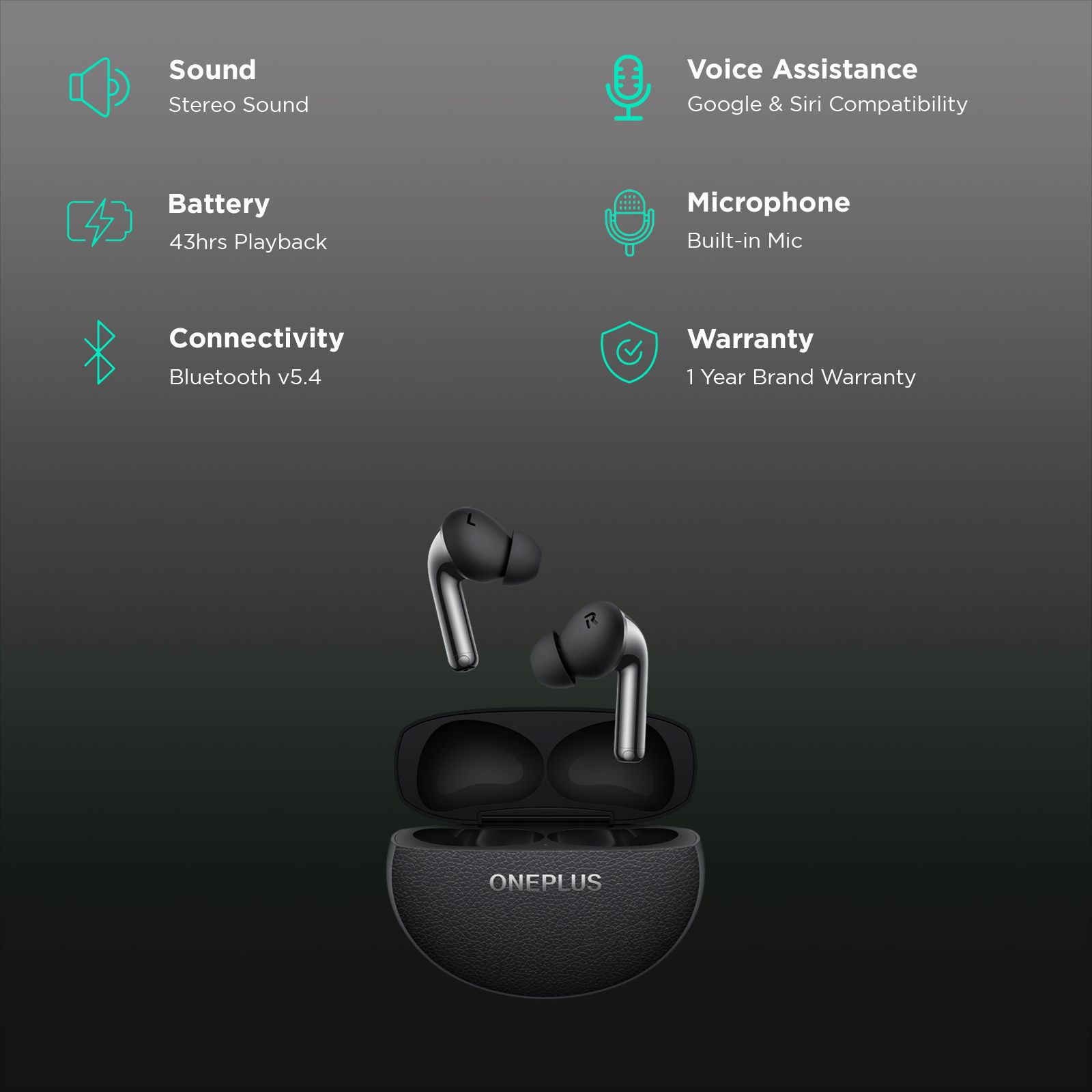 OnePlus Buds Pro 3 TWS Earbuds with Adaptive Noise Cancellation (IP55 Dust Resistant, 43 Hours Playback, Midnight Opus) OnePlus Buds Pro 3 TWS Earbuds with Adaptive Noise Cancellation (IP55 Dust Resistant, 43 Hours Playback, Midnight Opus)_2