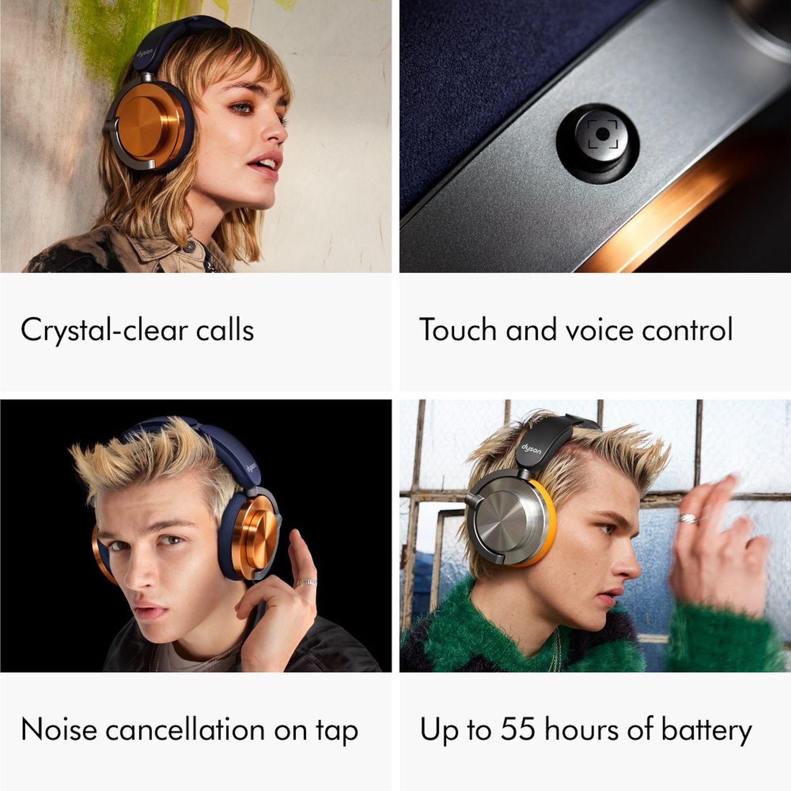 dyson OnTrac Bluetooth Headphone with Mic (Siri Voice Assistant, Over Ear, CNC Black Nickel)_6