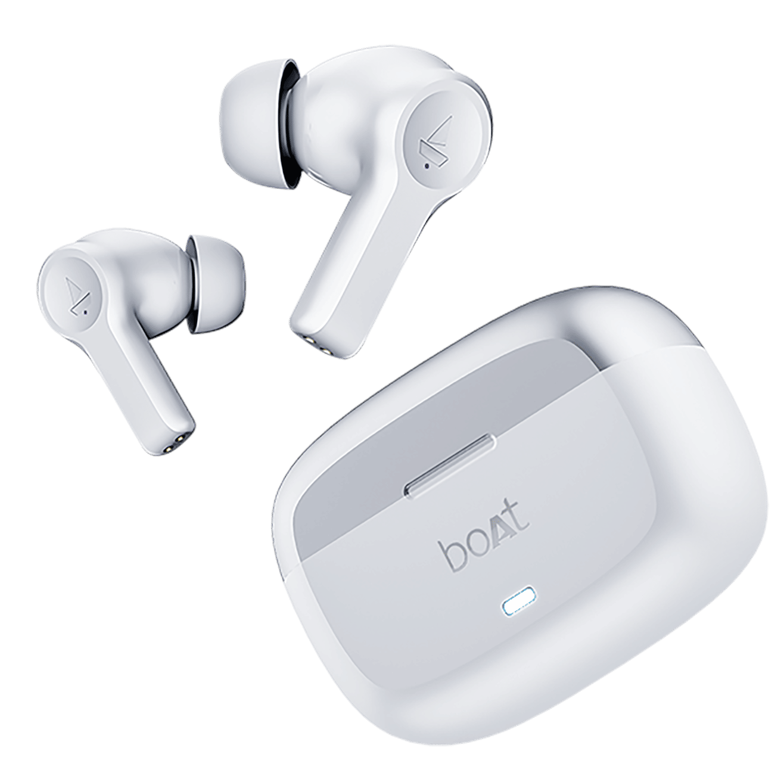 boAt Nirvana Lucid TWS Earbuds with Active Noise Cancellation (IPX5 Water Resistant, ASAP Charge, Zinc White) boAt Nirvana Lucid TWS Earbuds with Active Noise Cancellation (IPX5 Water Resistant, ASAP Charge, Zinc White)_1