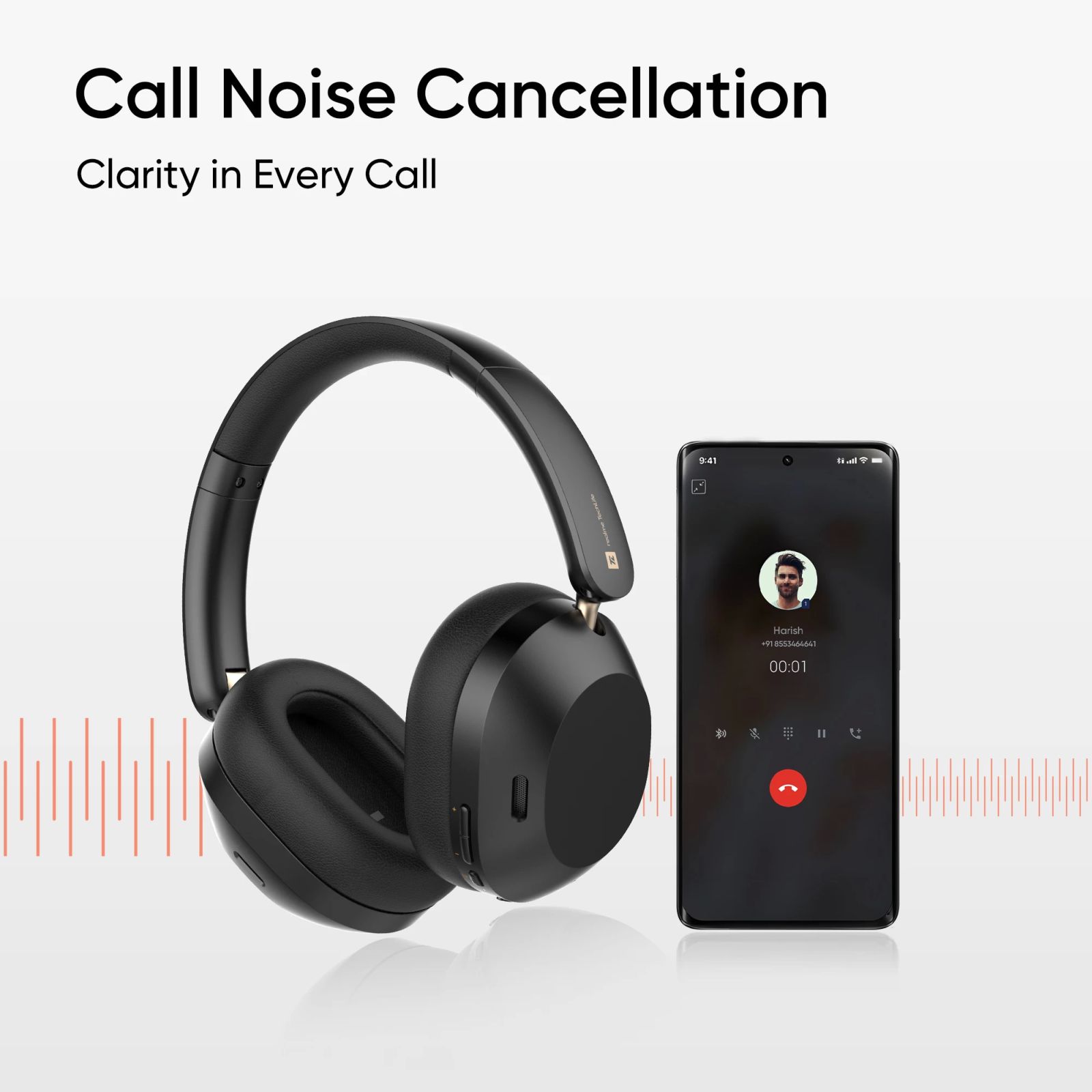 realme TechLife Studio H1 Bluetooth Headphone with Mic (Active Noise Cancellation, Google Fast Pair, Black) realme TechLife Studio H1 Bluetooth Headphone with Mic (Active Noise Cancellation, Google Fast Pair, Black)_6