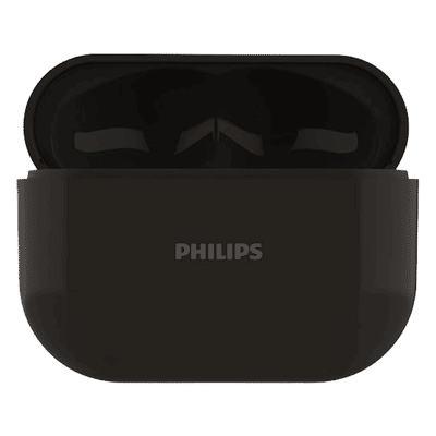 PHILIPS TAT1169BK/94 TWS Earbuds with Environmental Noise Cancellation (IPX4 Splash & Sweat Resistant, Dynamic Drivers, Black)
